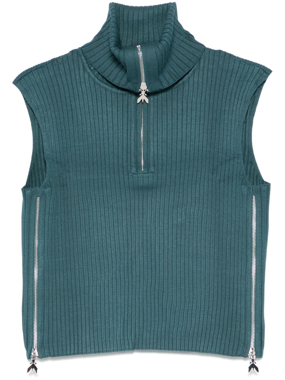 PATRIZIA PEPE RIBBED-KNIT VEST