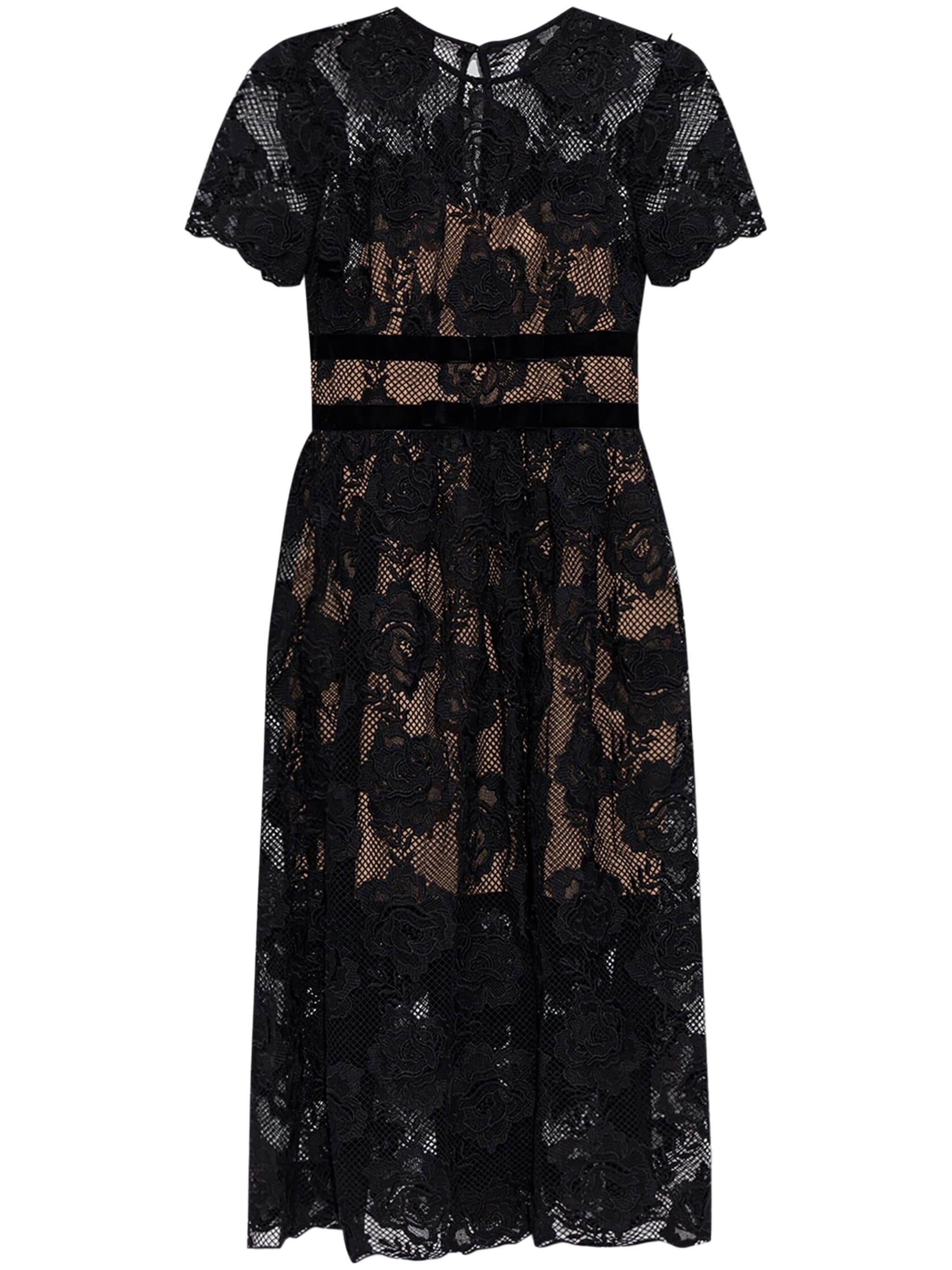 SELF-PORTRAIT LACE MIDI DRESS