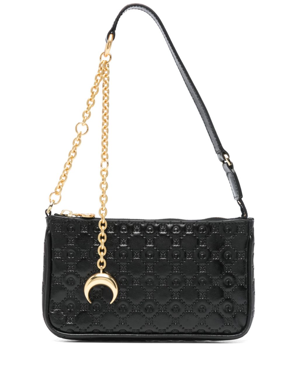 MARINE SERRE MOONOGRAM-EMBOSSED SHOULDER BAG