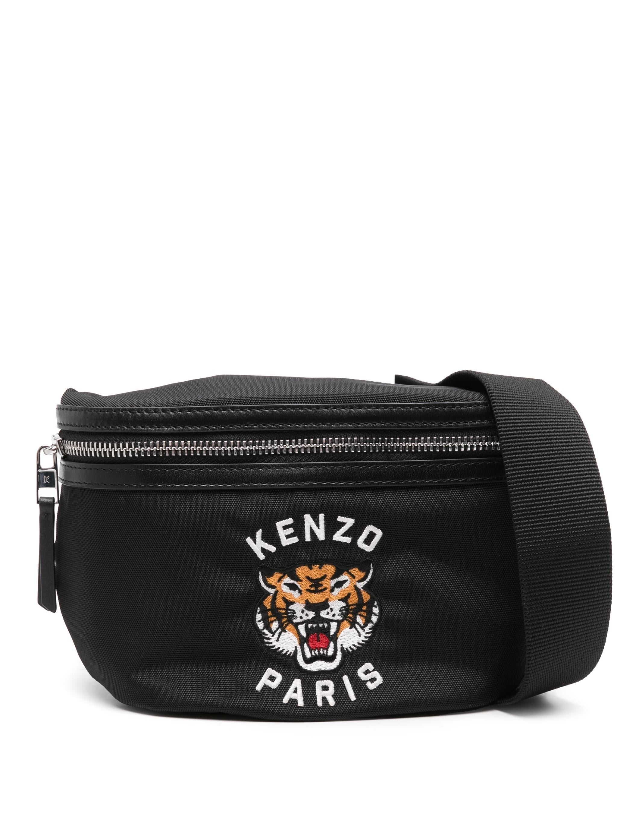 KENZO VARSITY LOGO-EMBROIDERED BELT BAG