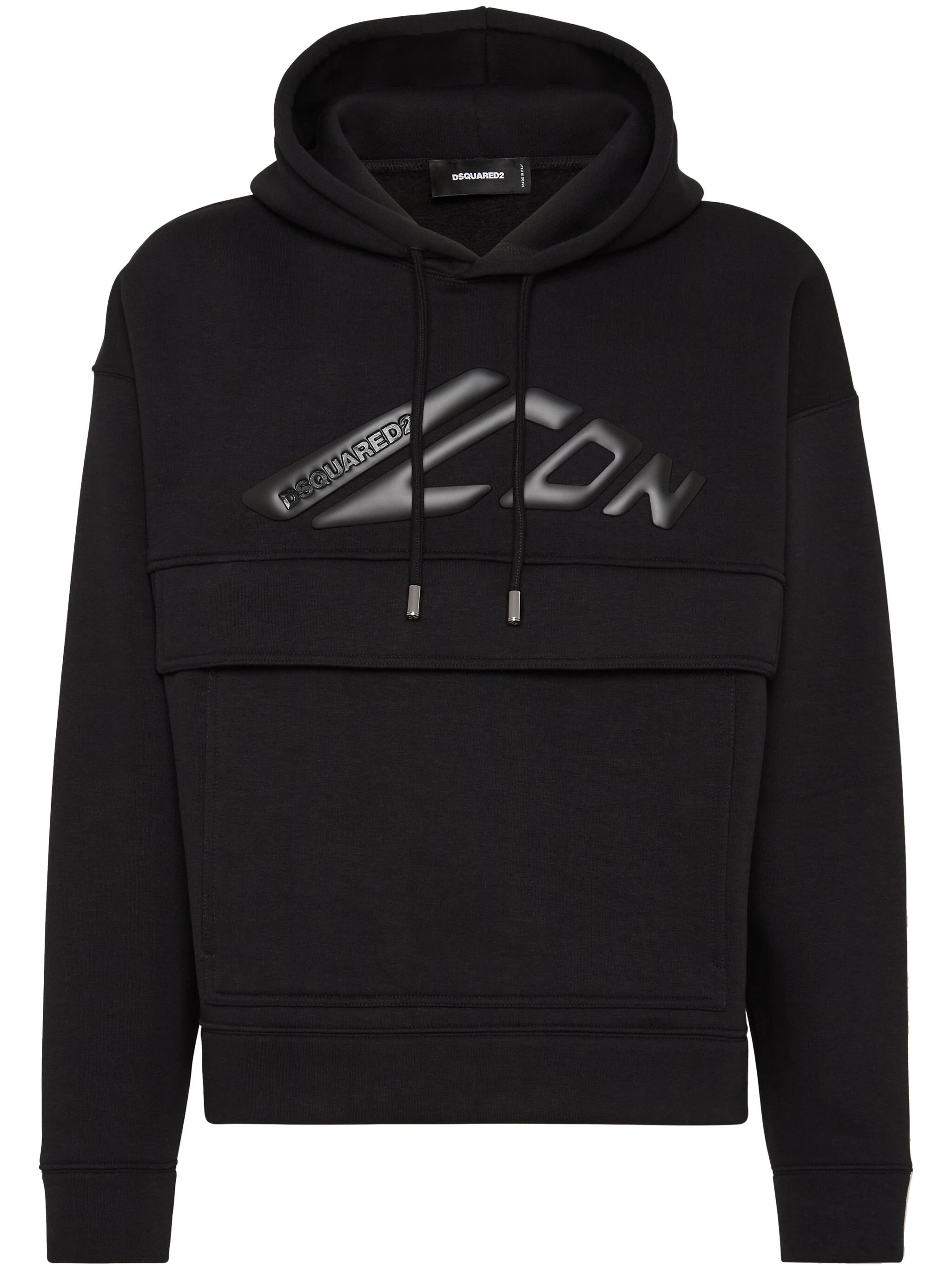 DSQUARED2 ICON-APPLIQUÉ COTTON HOODIE