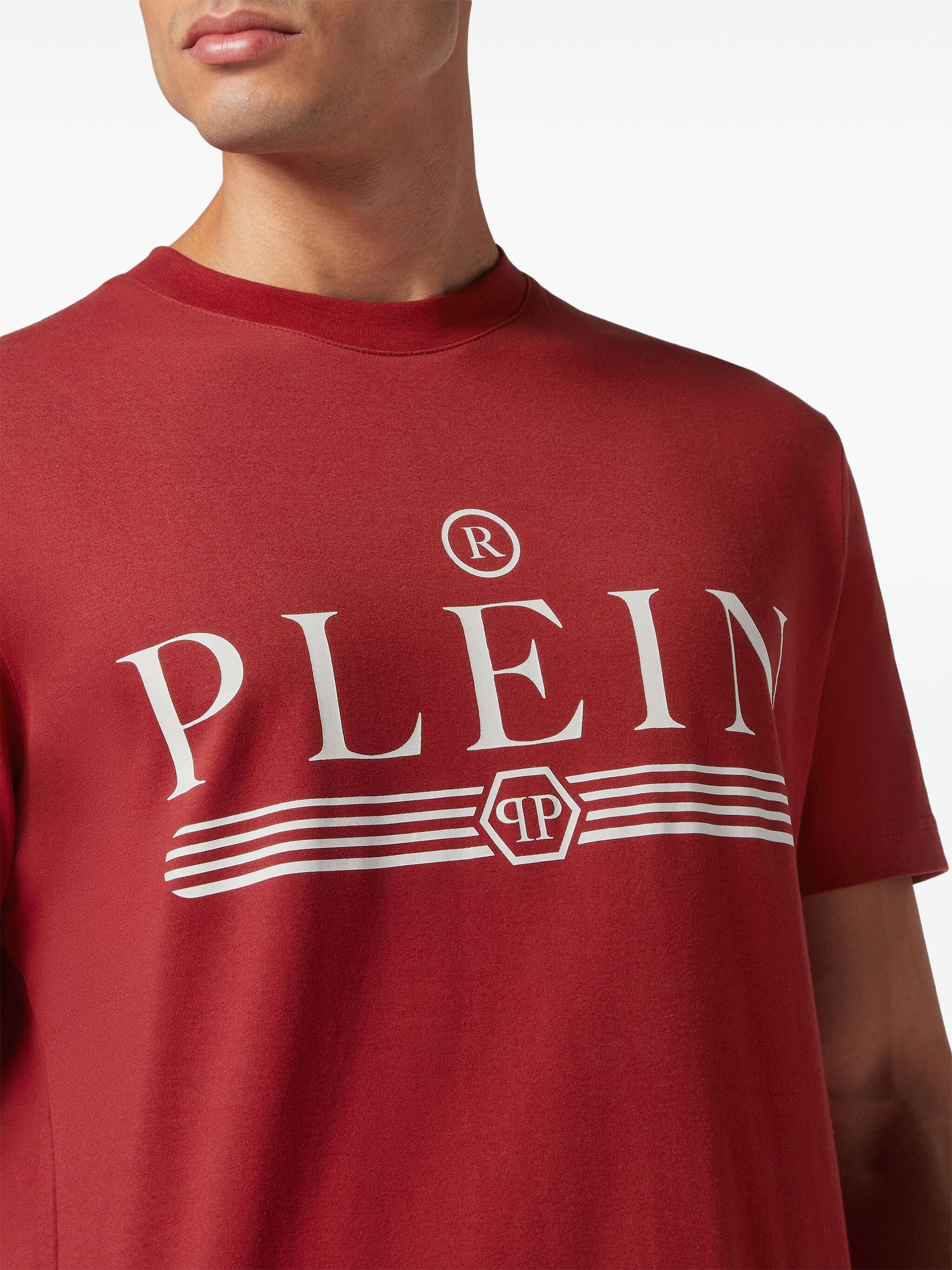 PHILIPP PLEIN LOGO-PRINT COTTON T-SHIRT