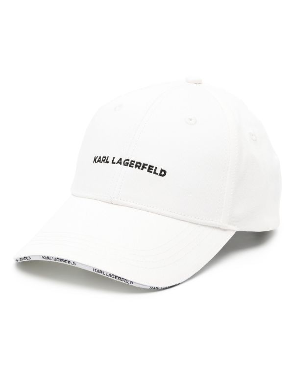 KARL LAGERFELD EMBROIDERED LOGO CAP