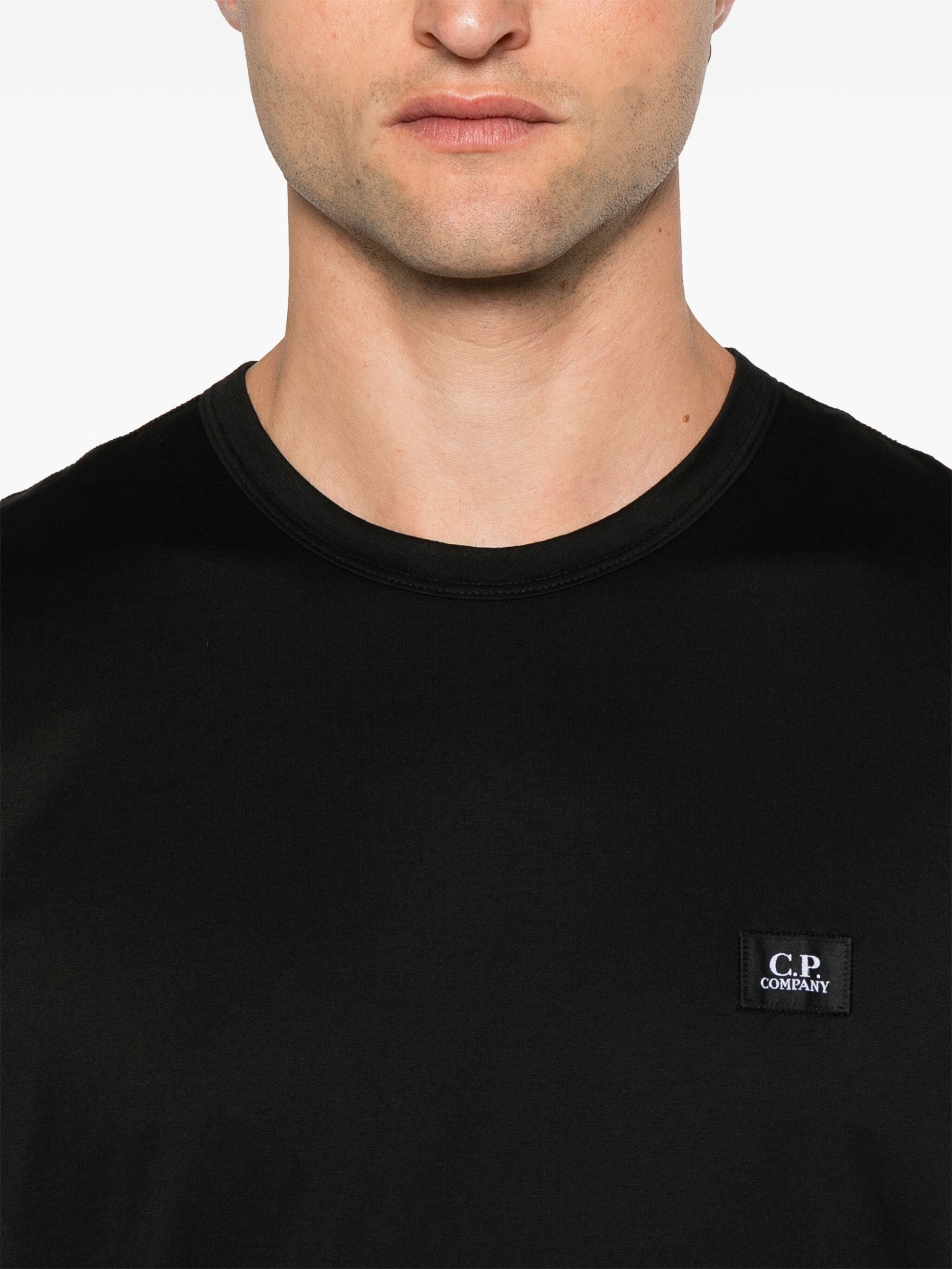 C.P. COMPANY LOGO-PATCH T-SHIRT