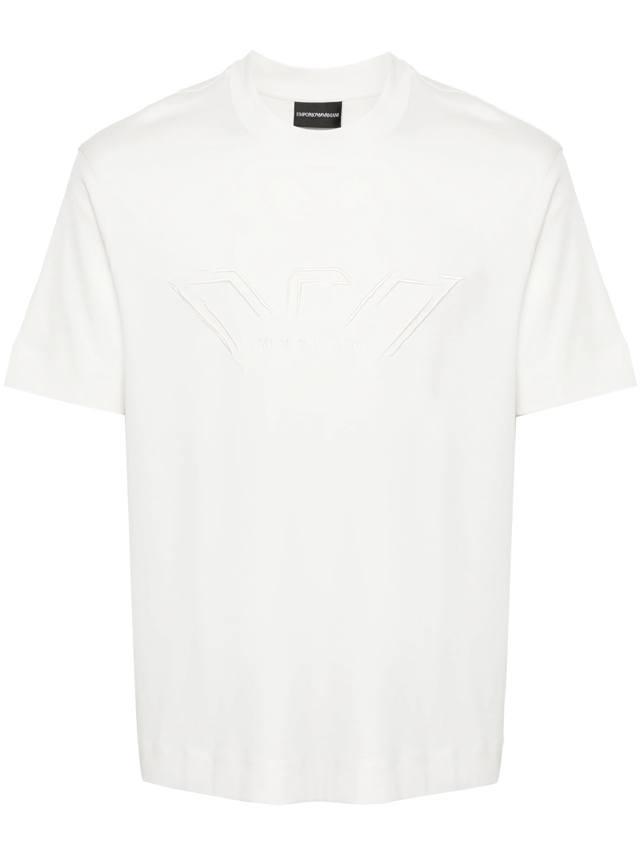 EMPORIO ARMANI LOGO-EMBROIDERED COTTON T-SHIRT