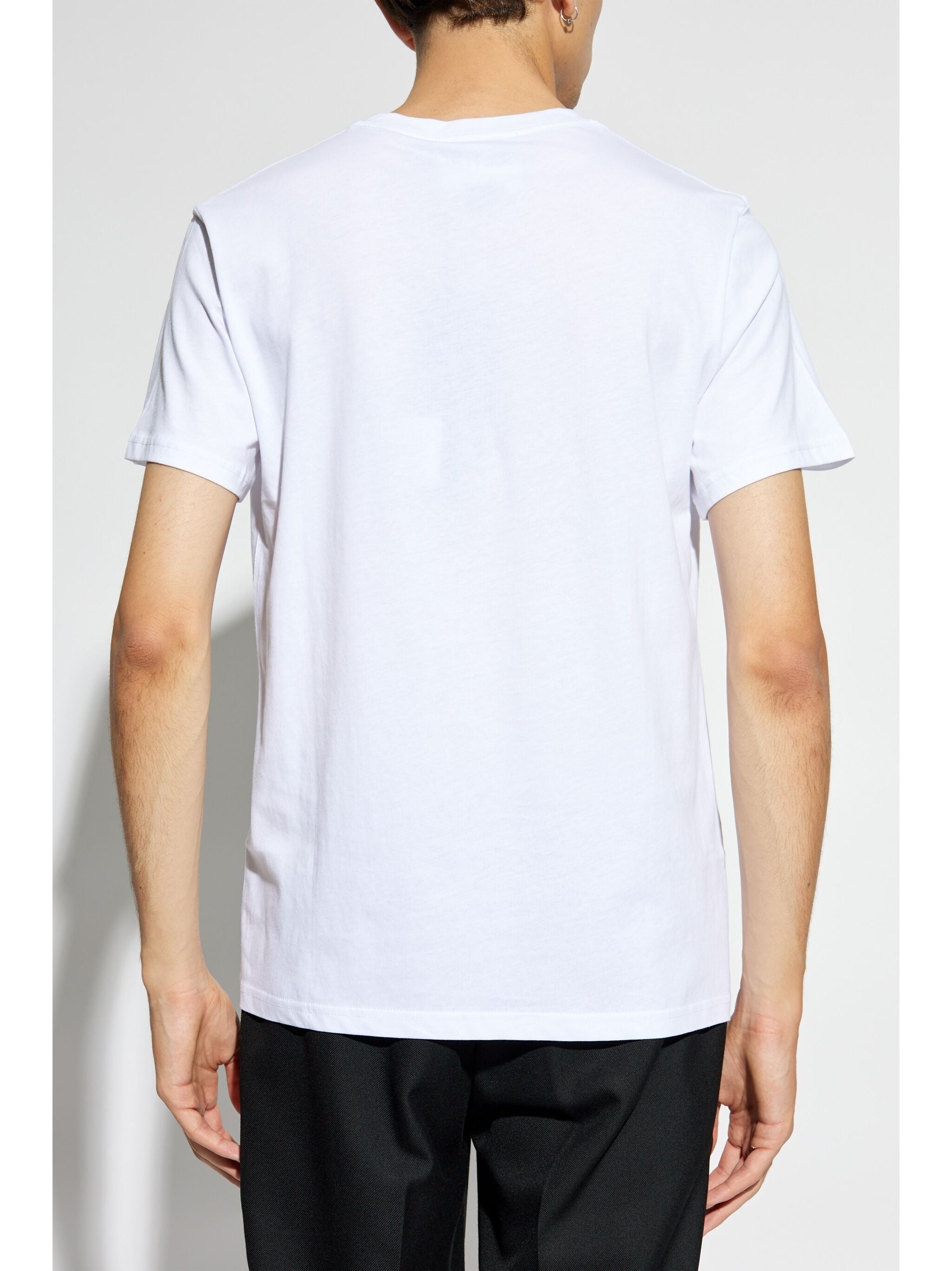 VERSACE JEANS COUTURE LOGO-PATCH COTTON T-SHIRT