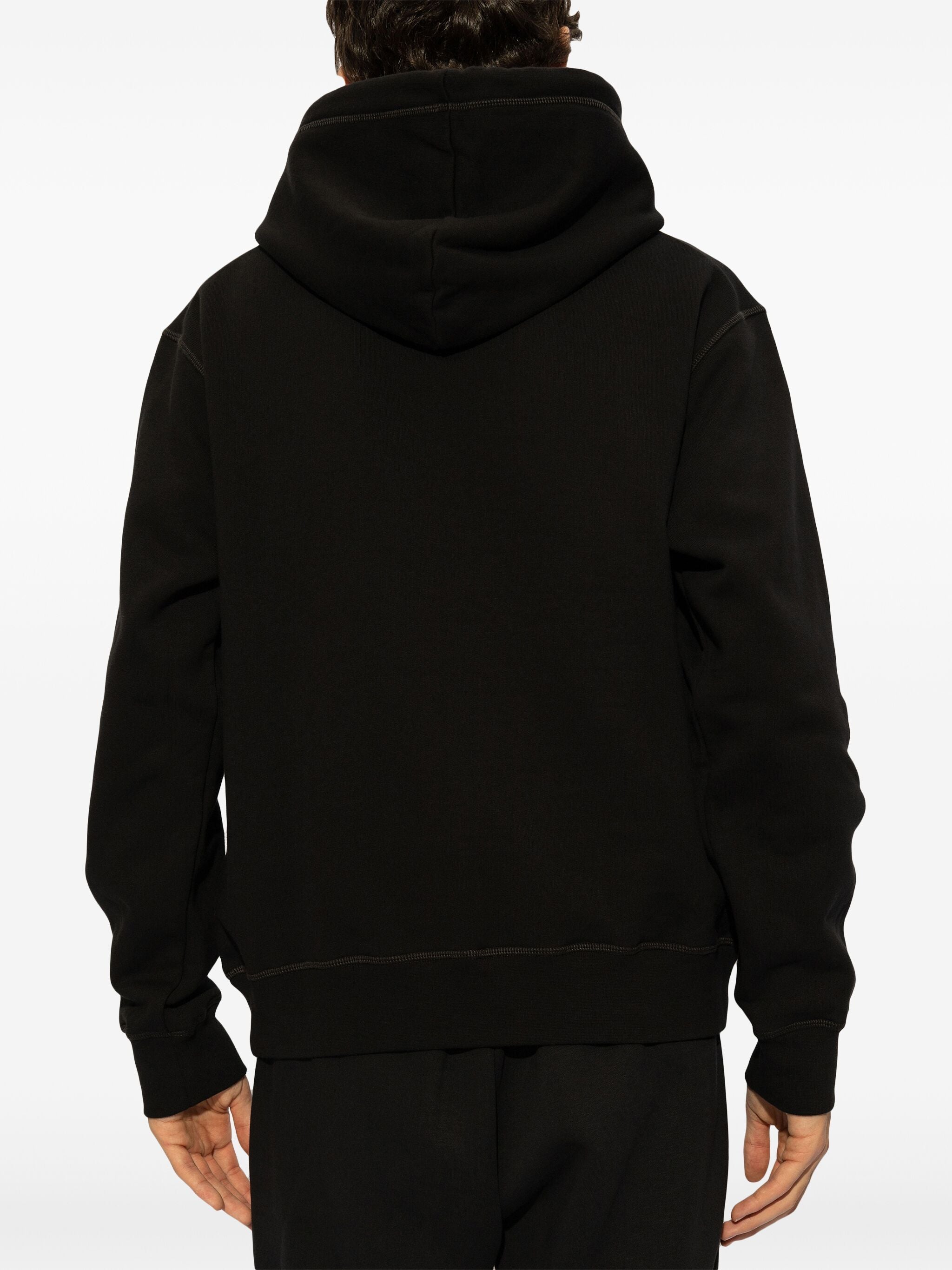 DSQUARED2 GRAPHIC-PRINT COTTON HOODIE