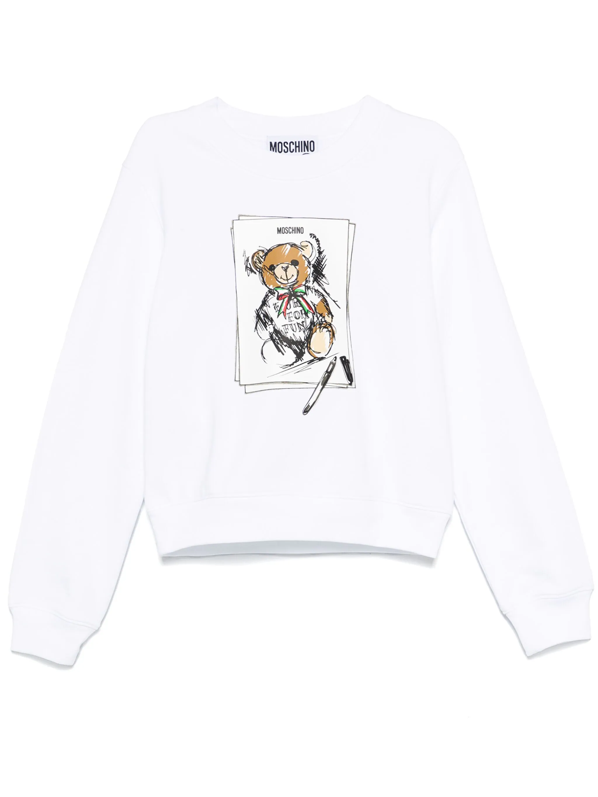 MOSCHINO TEDDY BEAR MOTIF SWEATSHIRT