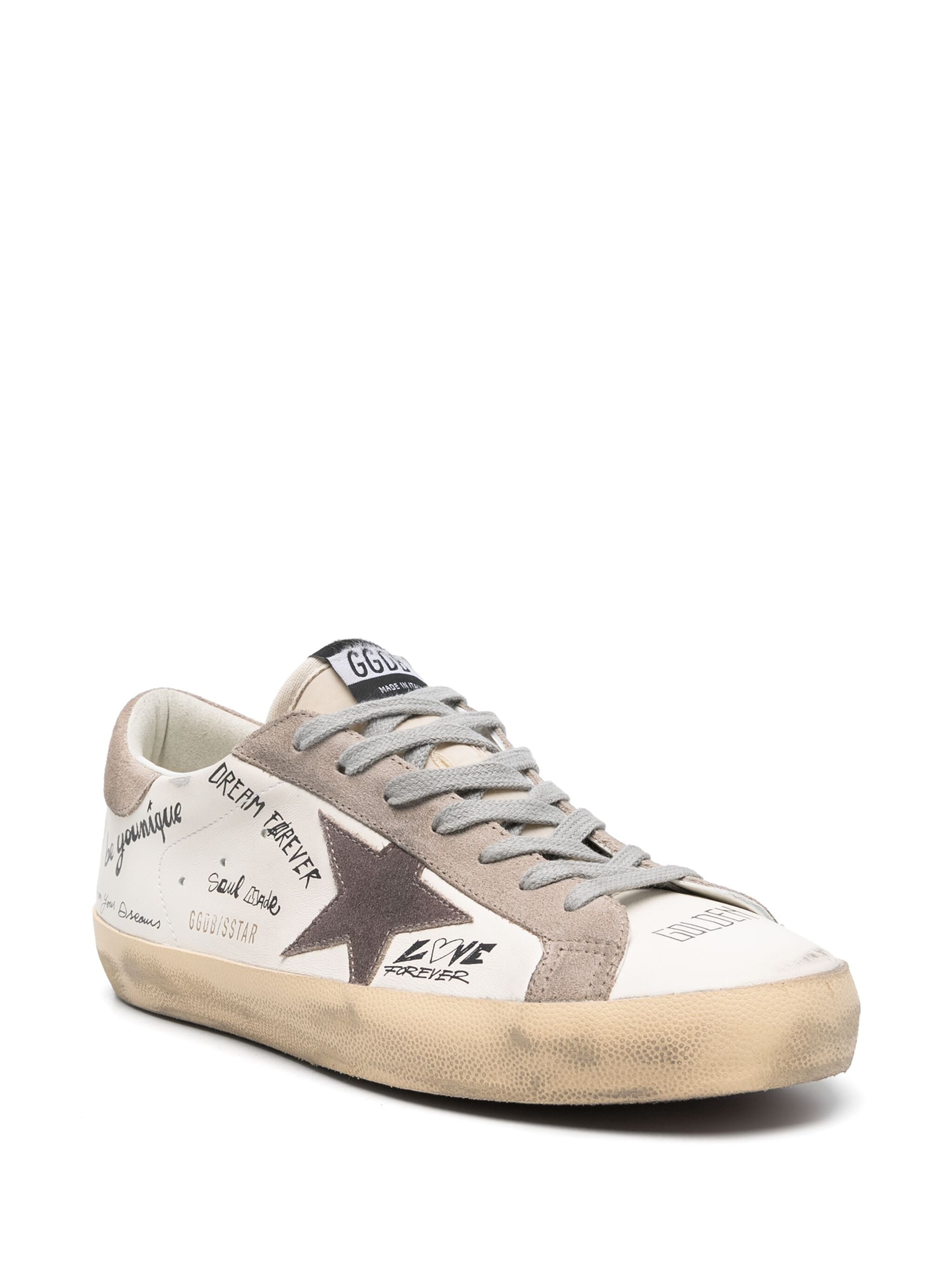 GOLDEN GOOSE SUPER STAR LEATHER SNEAKERS