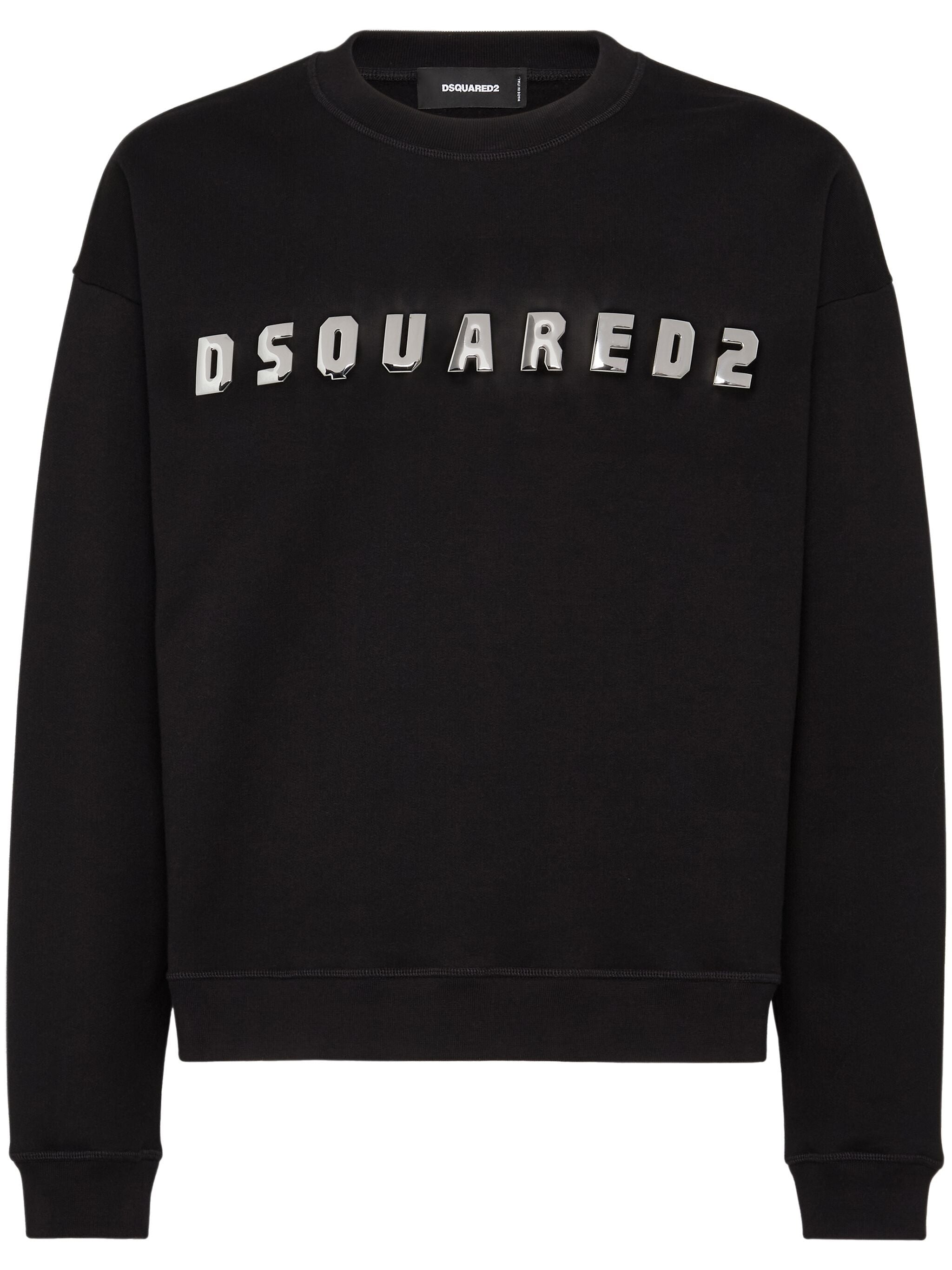 DSQUARED2 LOGO-PRINT COTTON SWEATSHIRT