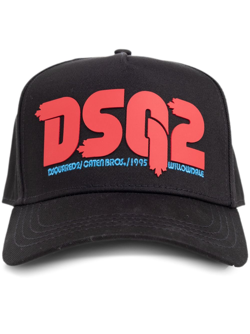 DSQUARED LOGO-APPLIQUÉ CAP