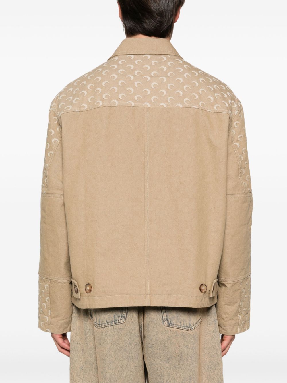 MARINE SERRE MOON MOTIF JACQUARD JACKET