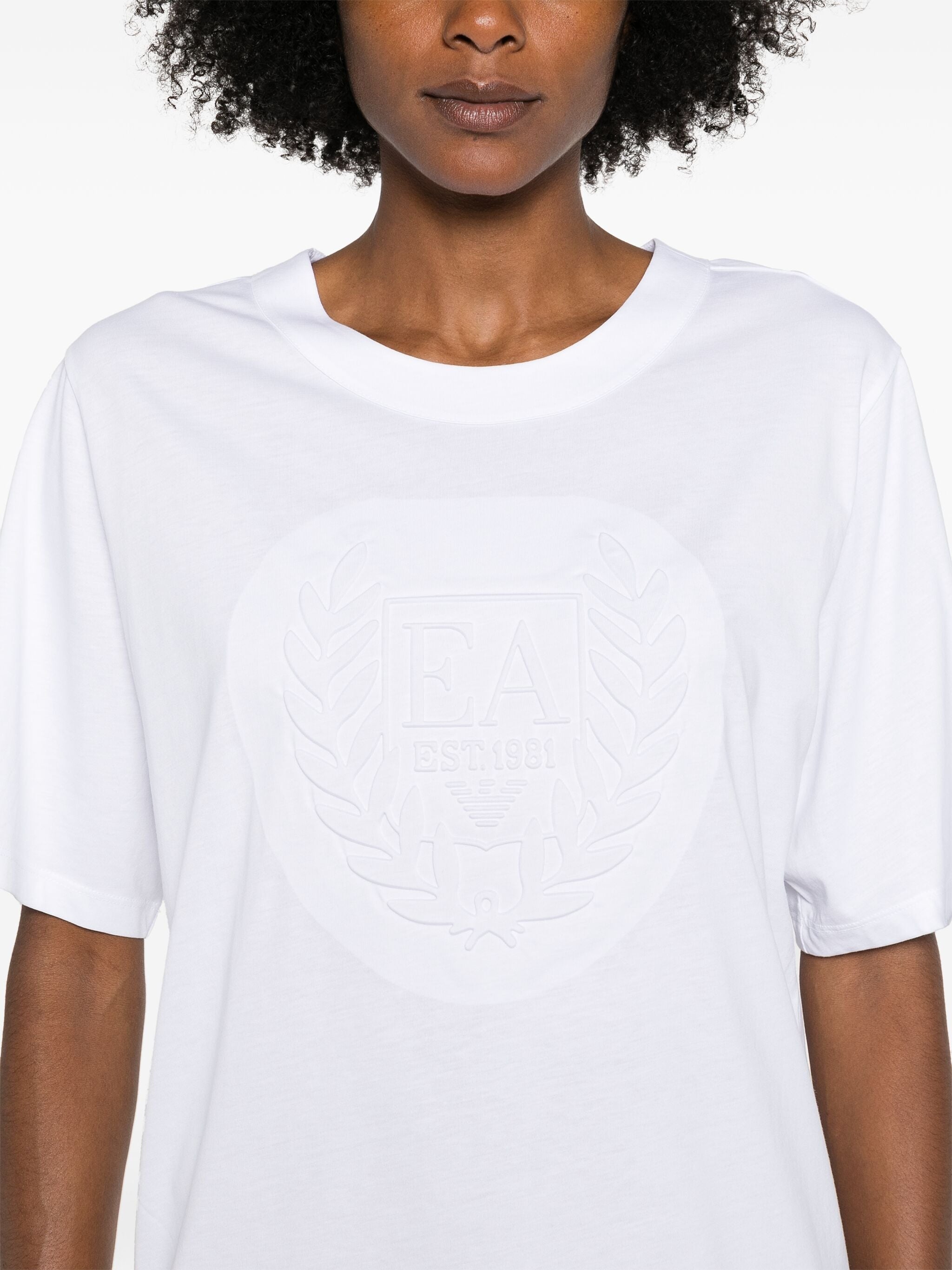 EMPORIO ARMANI LOGO-EMBOSSED T-SHIRT