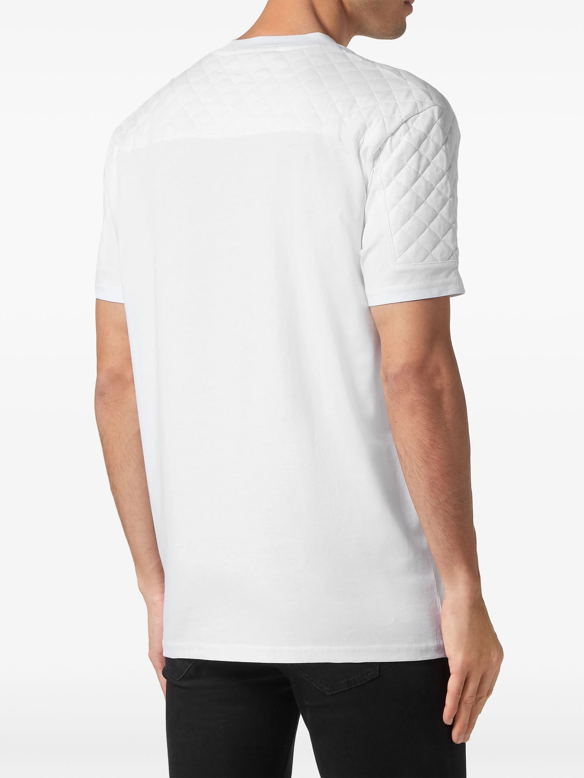 PHILIPP PLEIN LOGO-APPLIQUÉ COTTON T-SHIRT