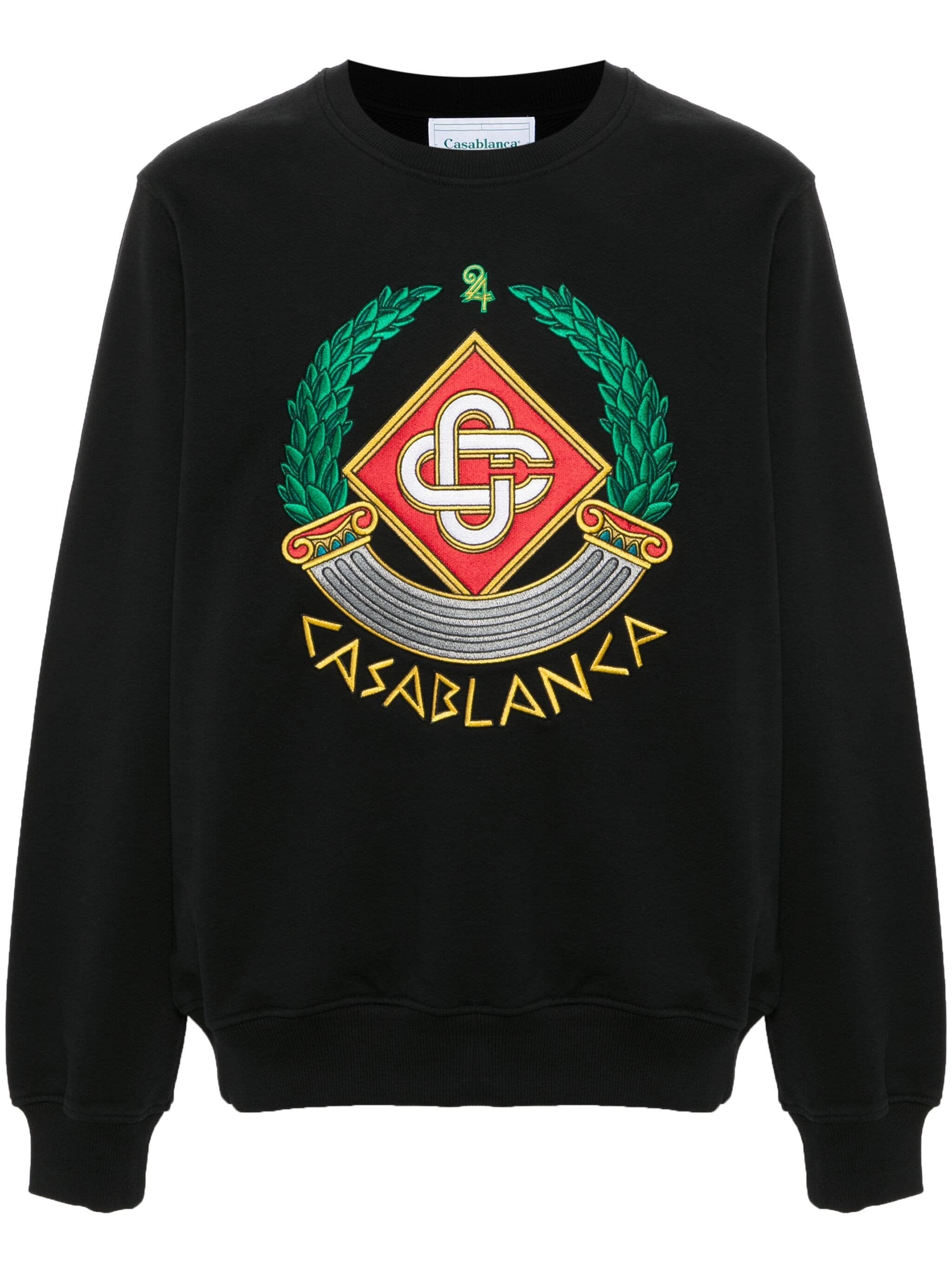 CASABLANCA CASA CREST-EMBROIDERED SWEATSHIRT