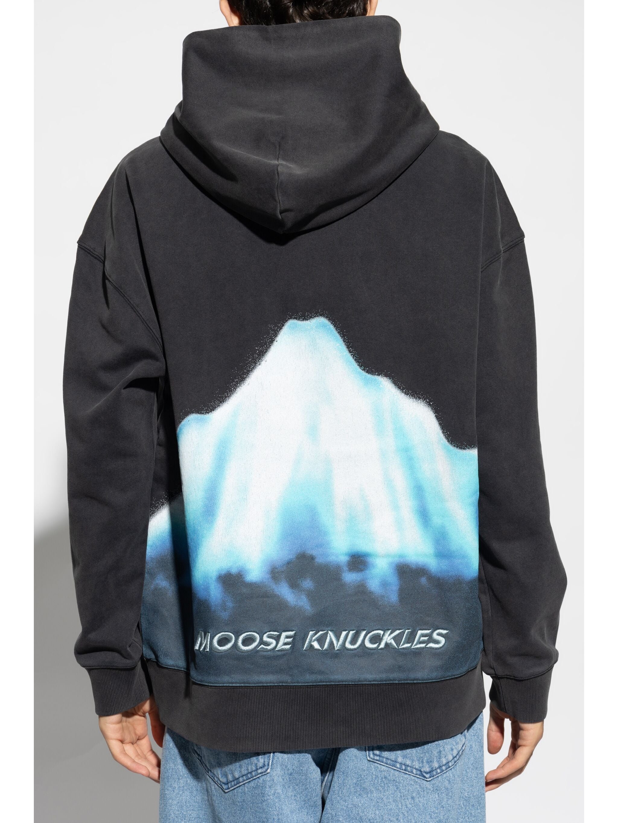 MOOSE KNCUCKLES LOGO-PRINT HOODIE