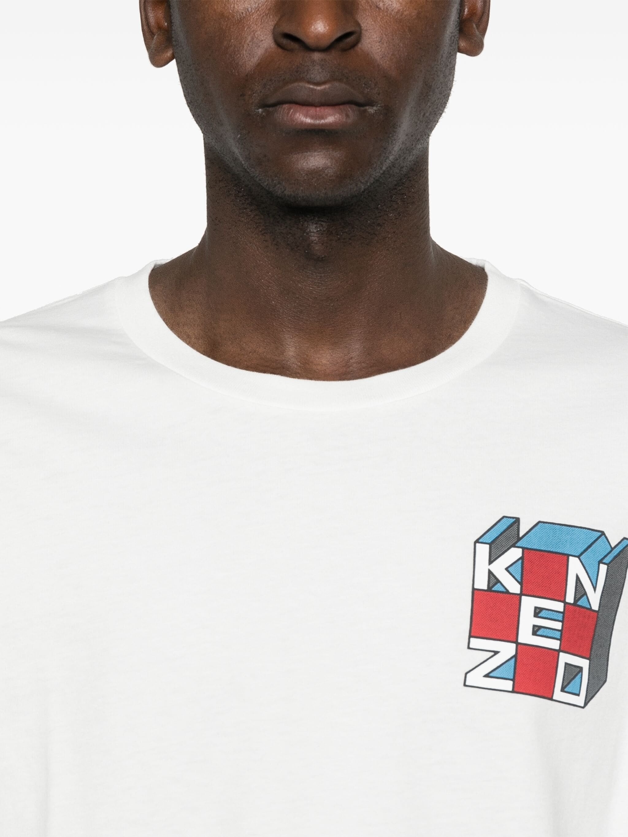 KENZO KUBE LOGO-PRINT T-SHIRT