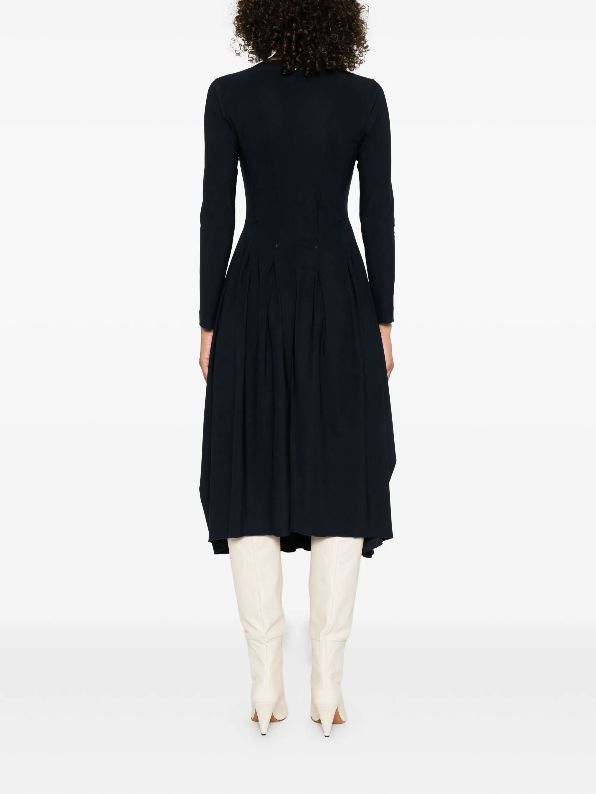 VESTIDO HIGH CUELLO EN V