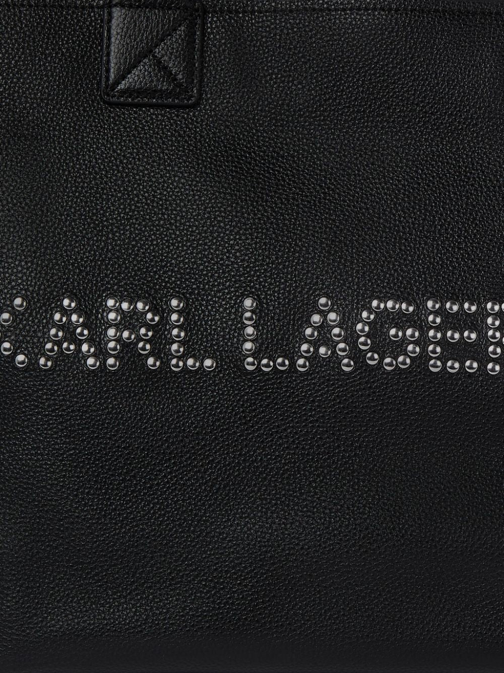 KARL LAGERFELD K/MARCHÉ LEATHER TOTE BAG