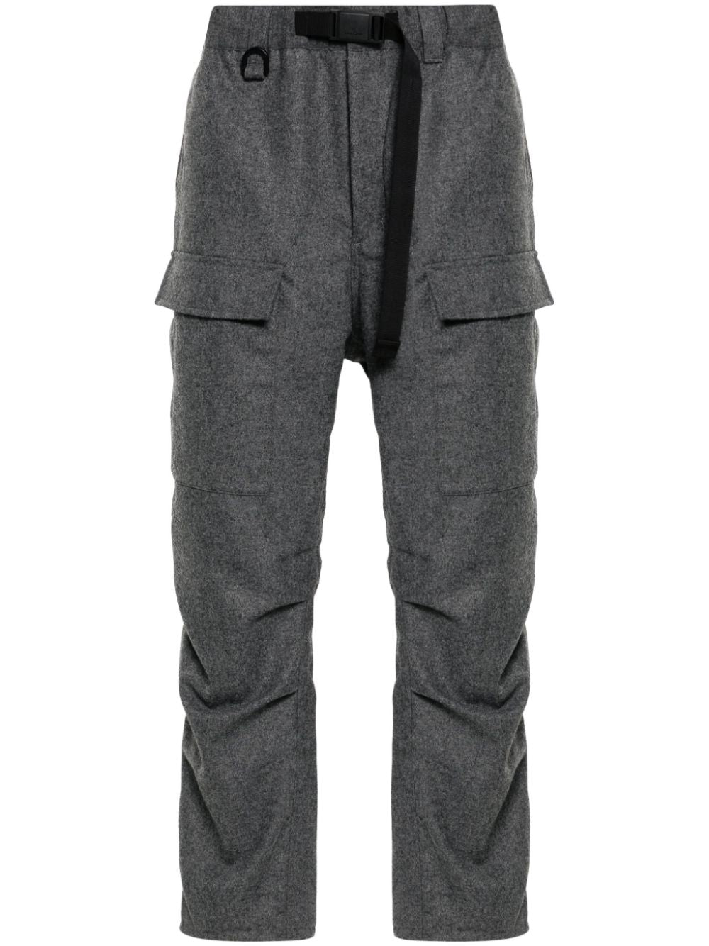 Y-3 FLANNEL CARGO TROUSERS