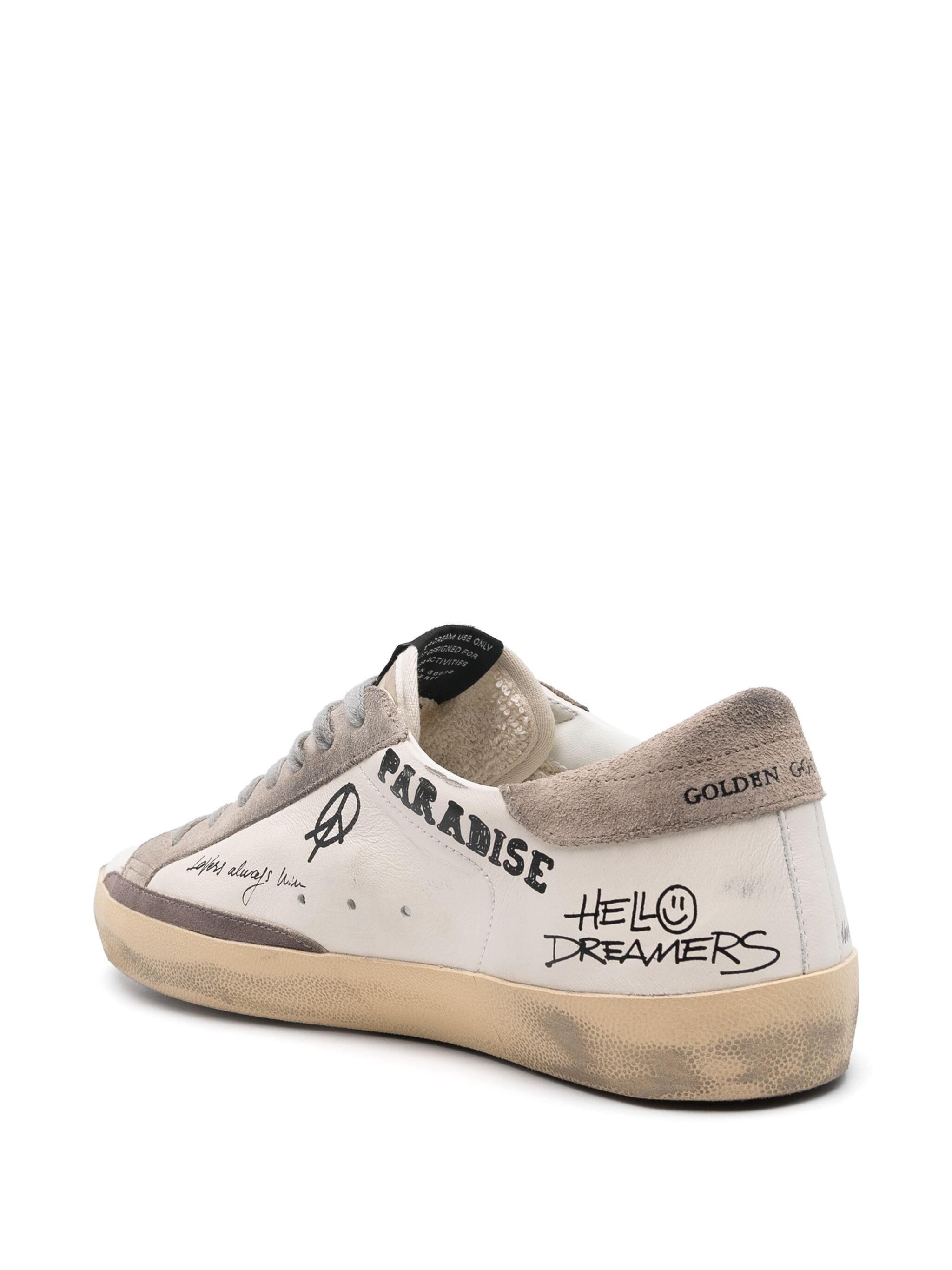 GOLDEN GOOSE SUPER STAR LEATHER SNEAKERS