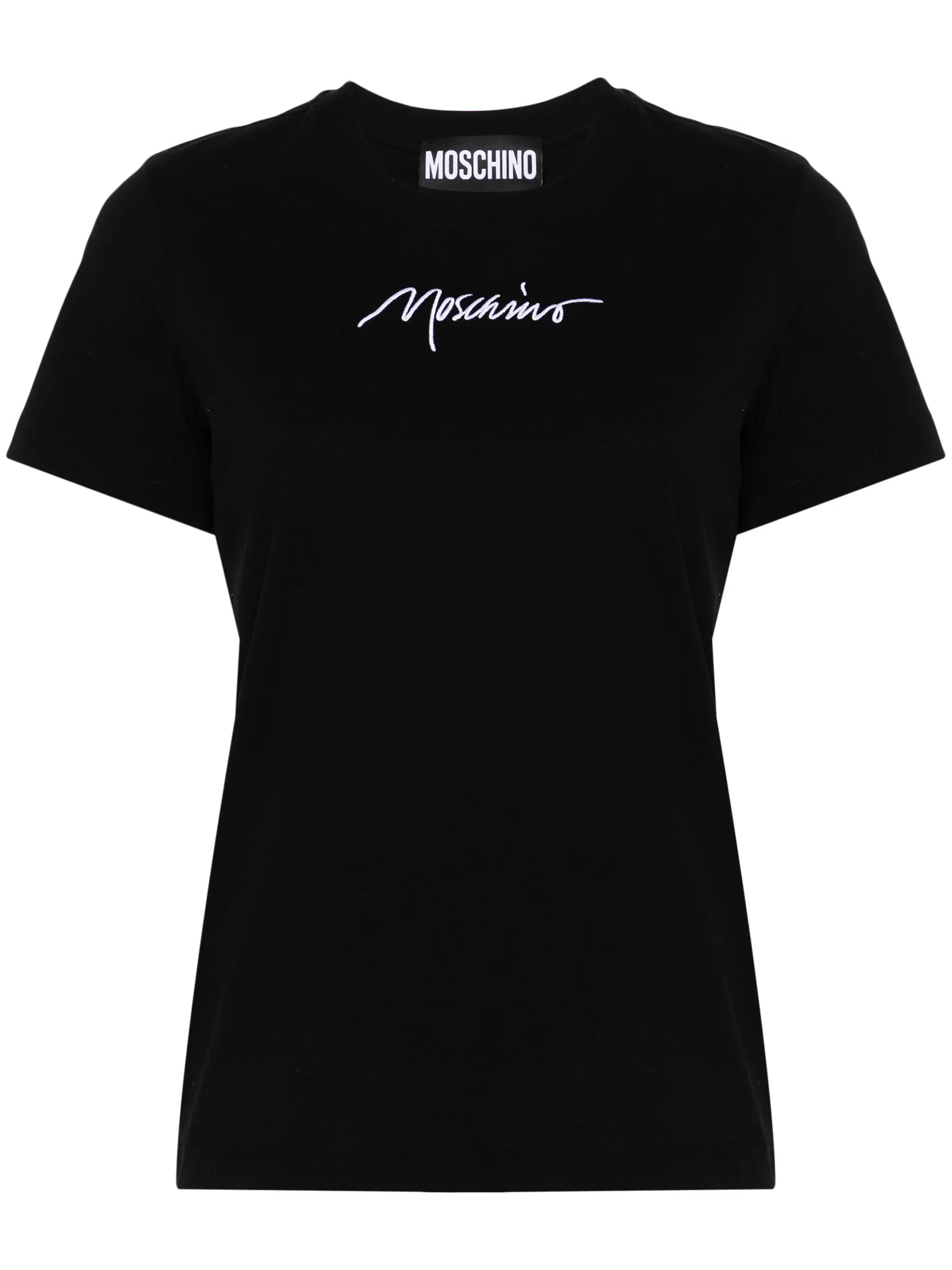 MOSCHINO EMBROIDERED-LOGO T-SHIRT