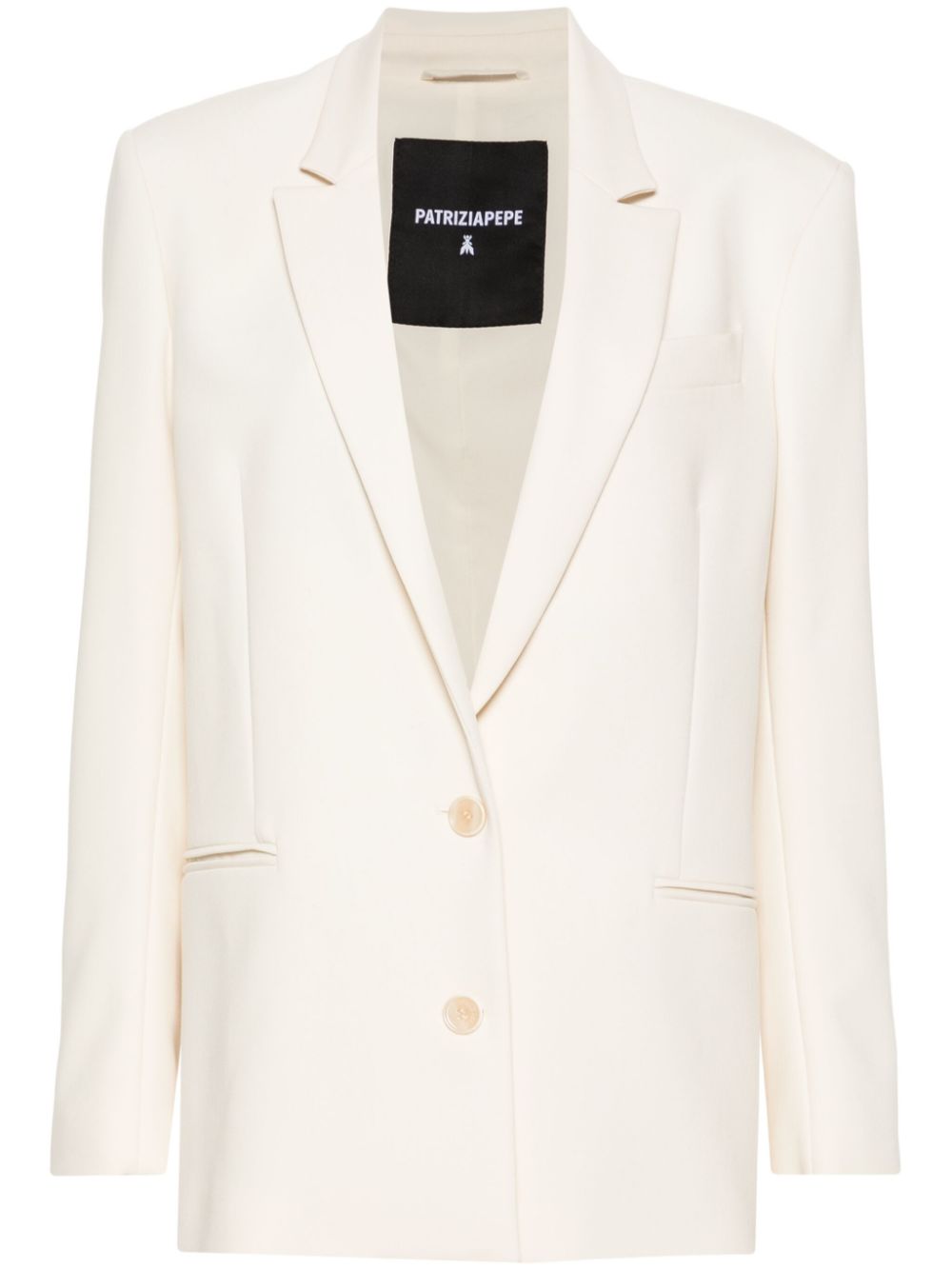 PATRIZIA PEPE BUTTONED TWILL BLAZER