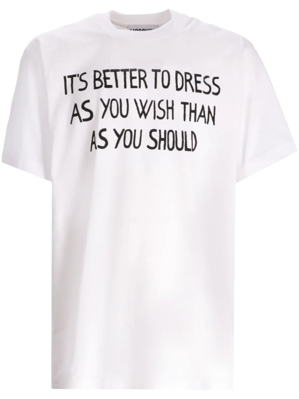 CAMISETA MOSCHINO SLOGAN