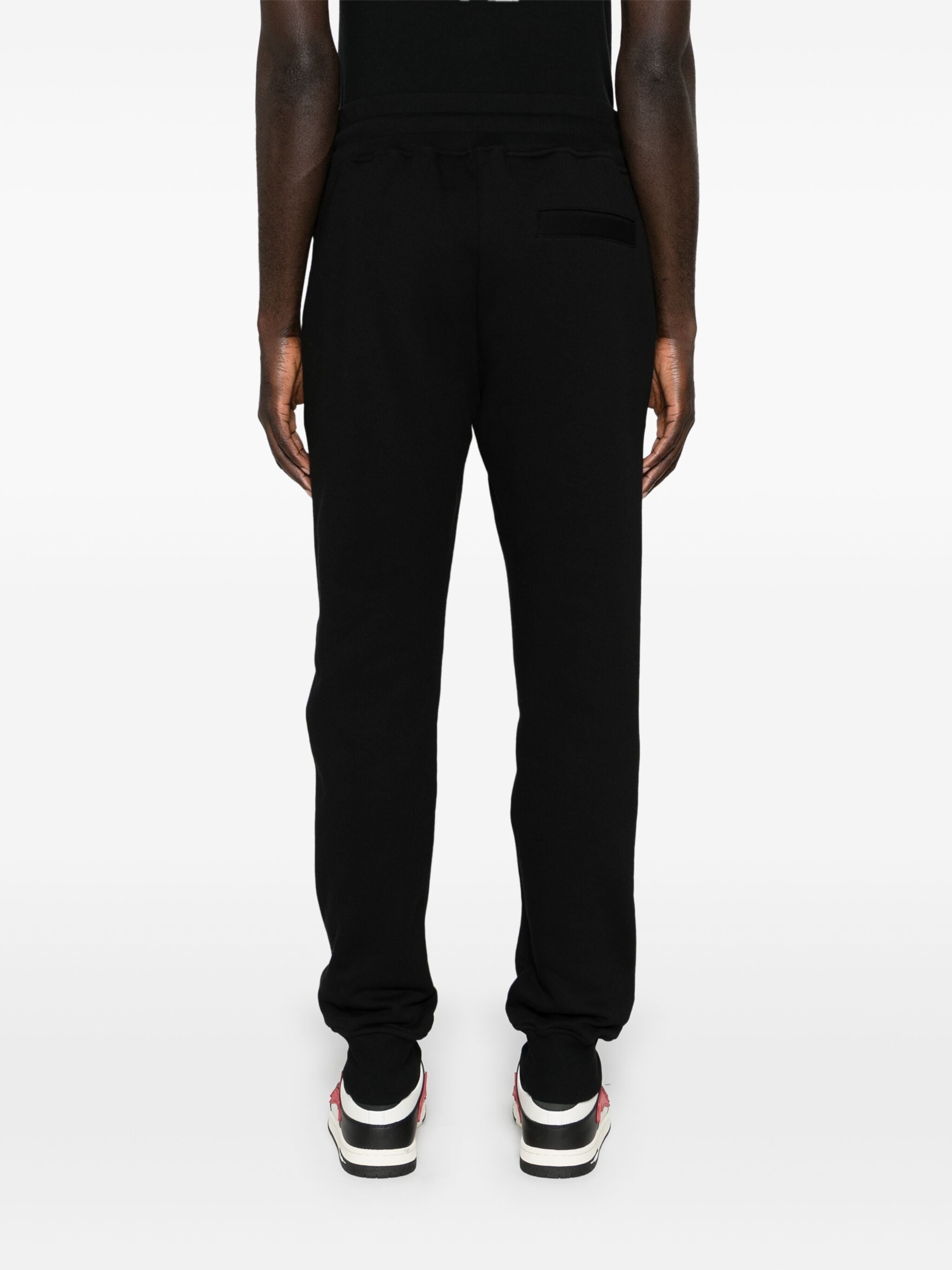 VERSACE JEANS COUTURE LOGO-PATCH COTTON TRACK PANTS