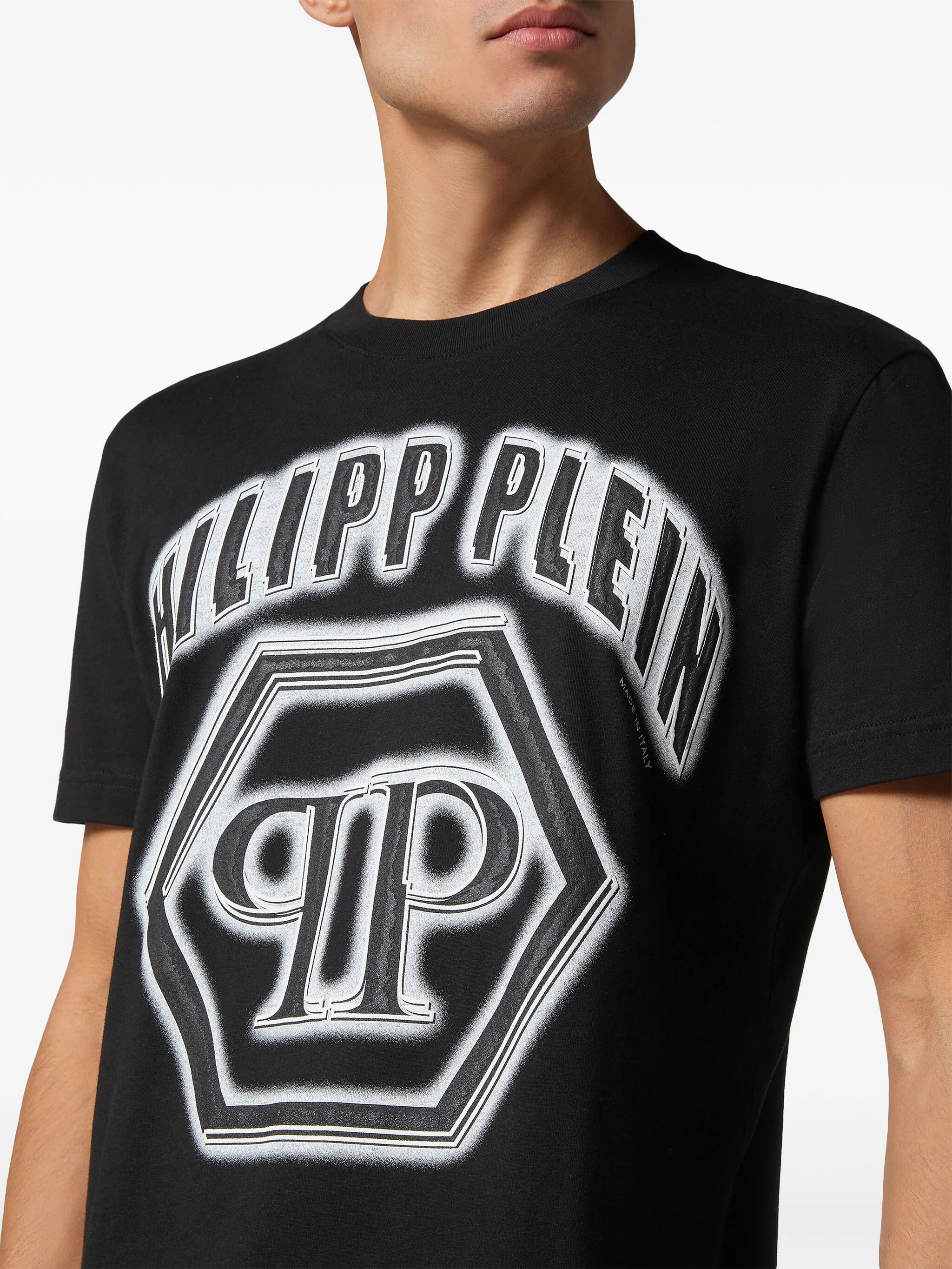 PHILIPP PLEIN LOGO-PRINT COTTON T-SHIRT