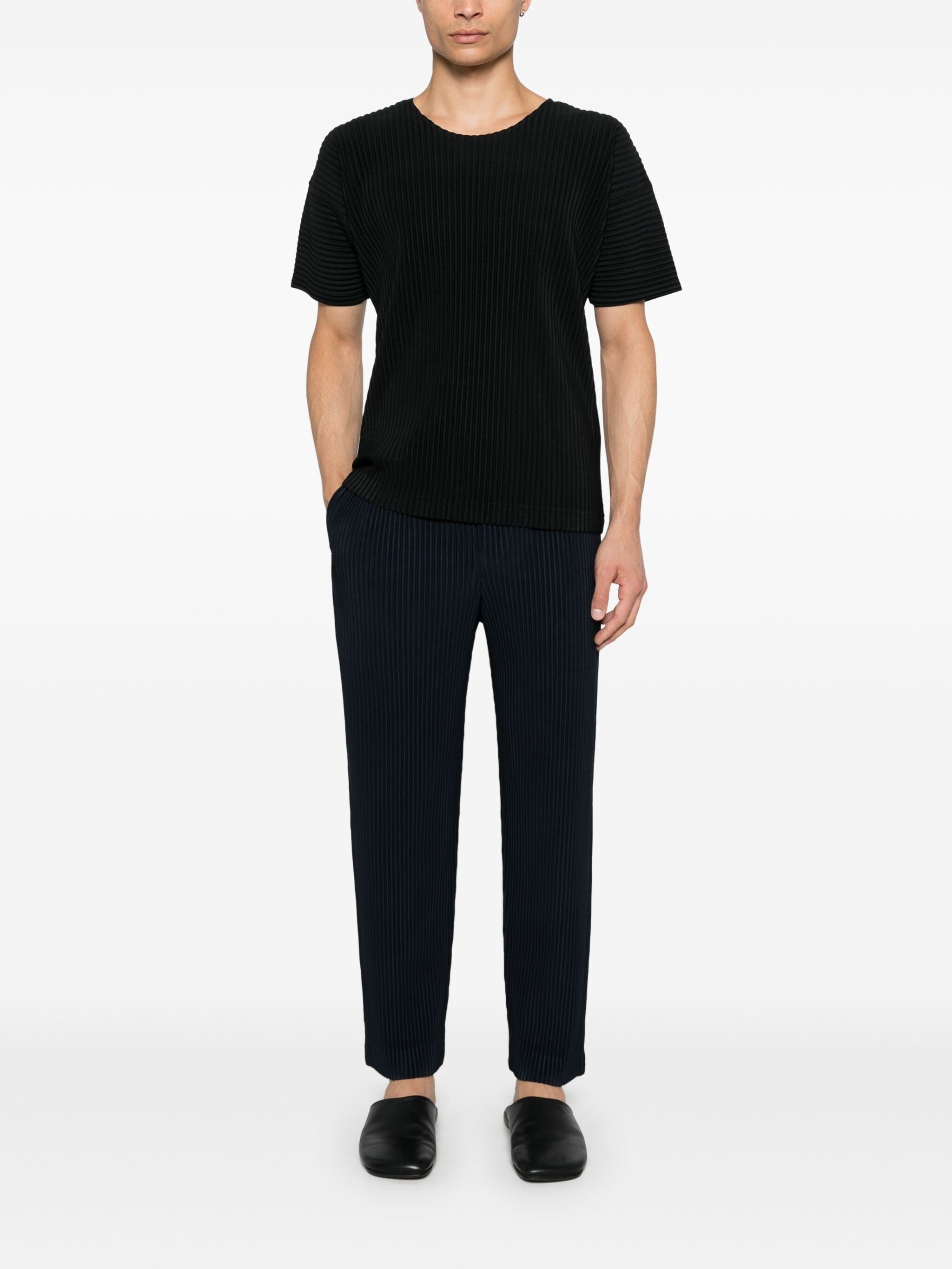 HOMME PLISSÉ ISSEY MIYAKE BASIC SLIM-FIT TROUSERS