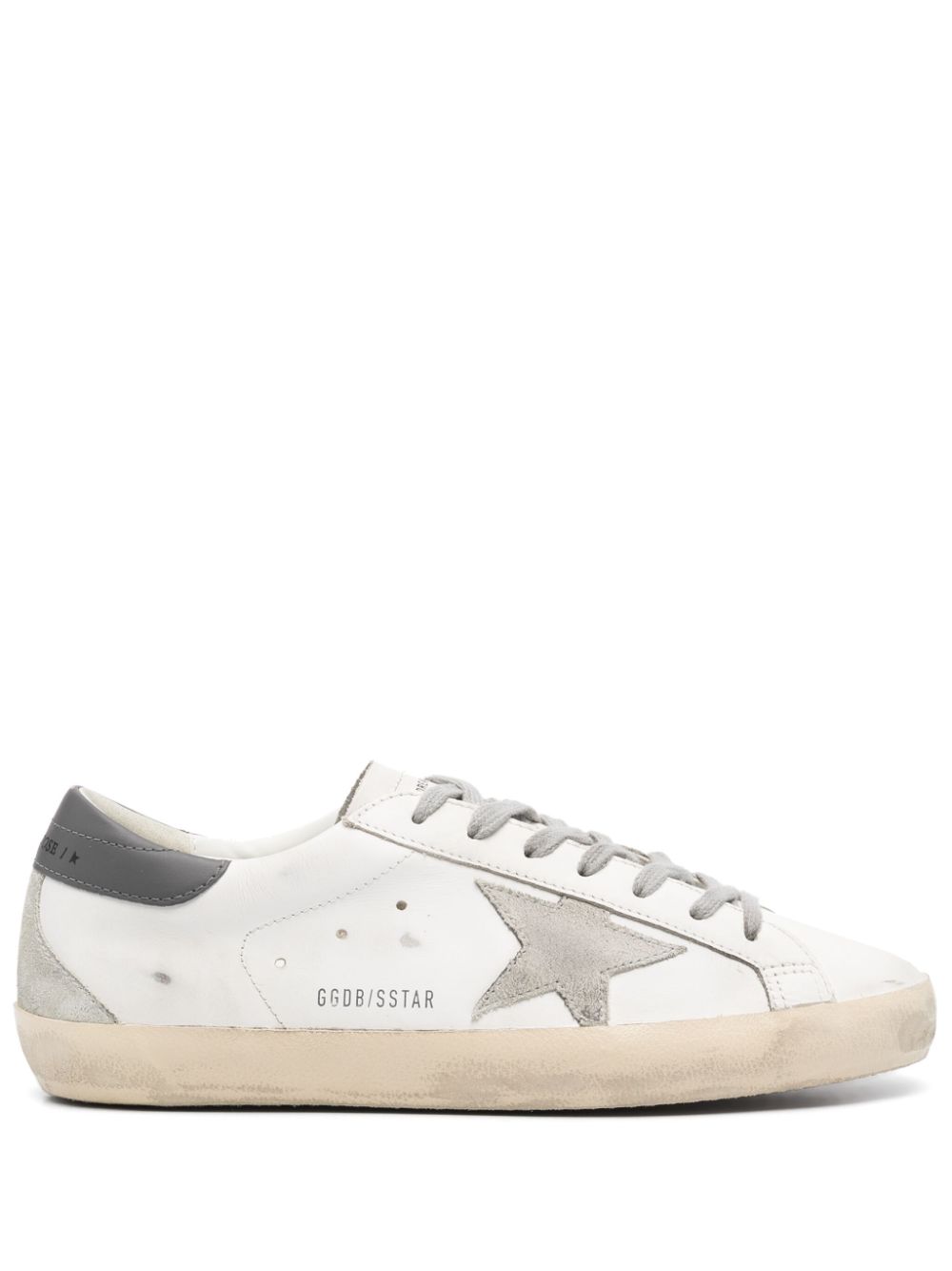 GOLDEN GOOSE SUPER-STAR DISTRESSED SNEAKERS