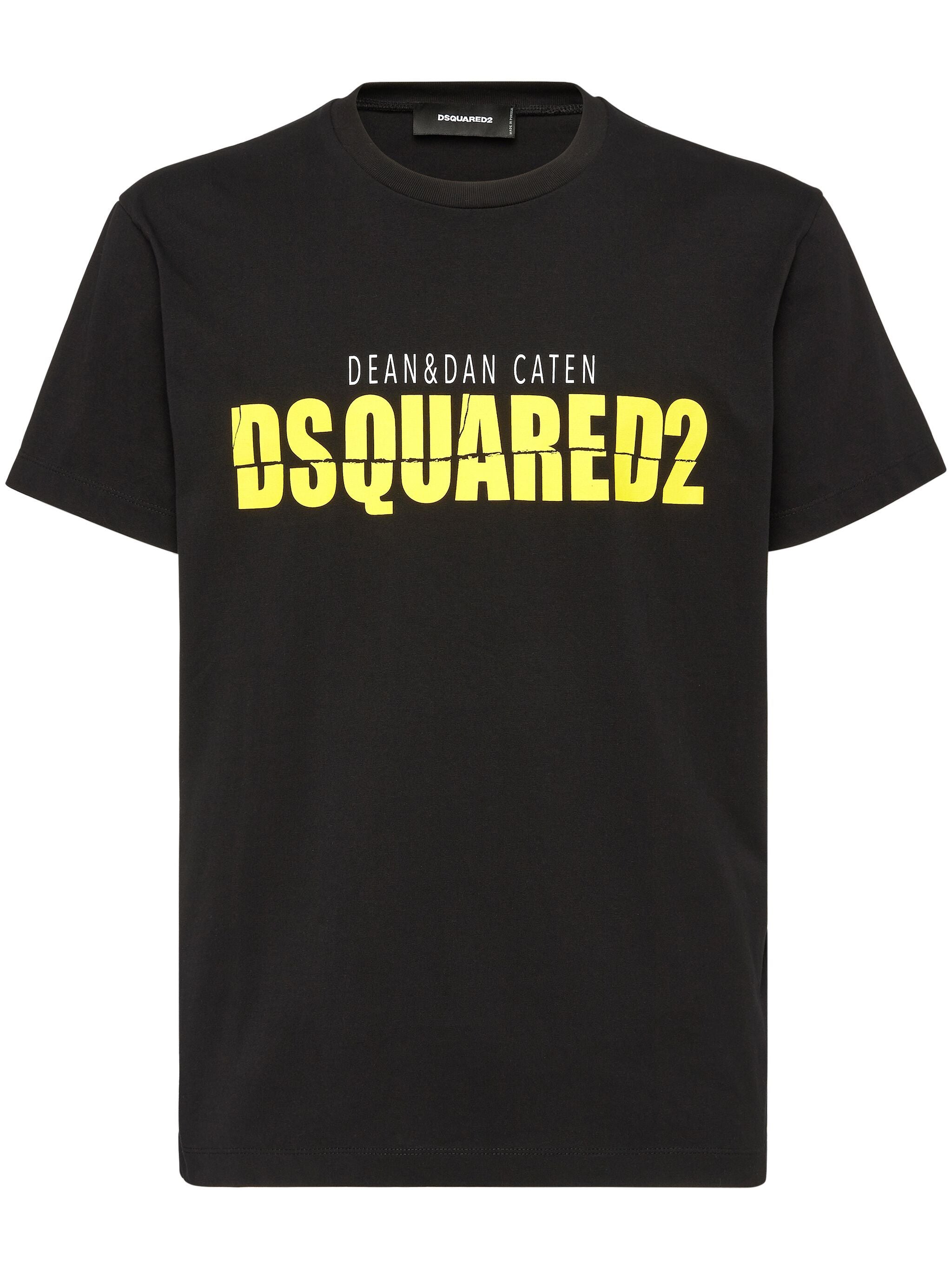 DSQUARED2 LOGO-PRINT COTTON T-SHIRT