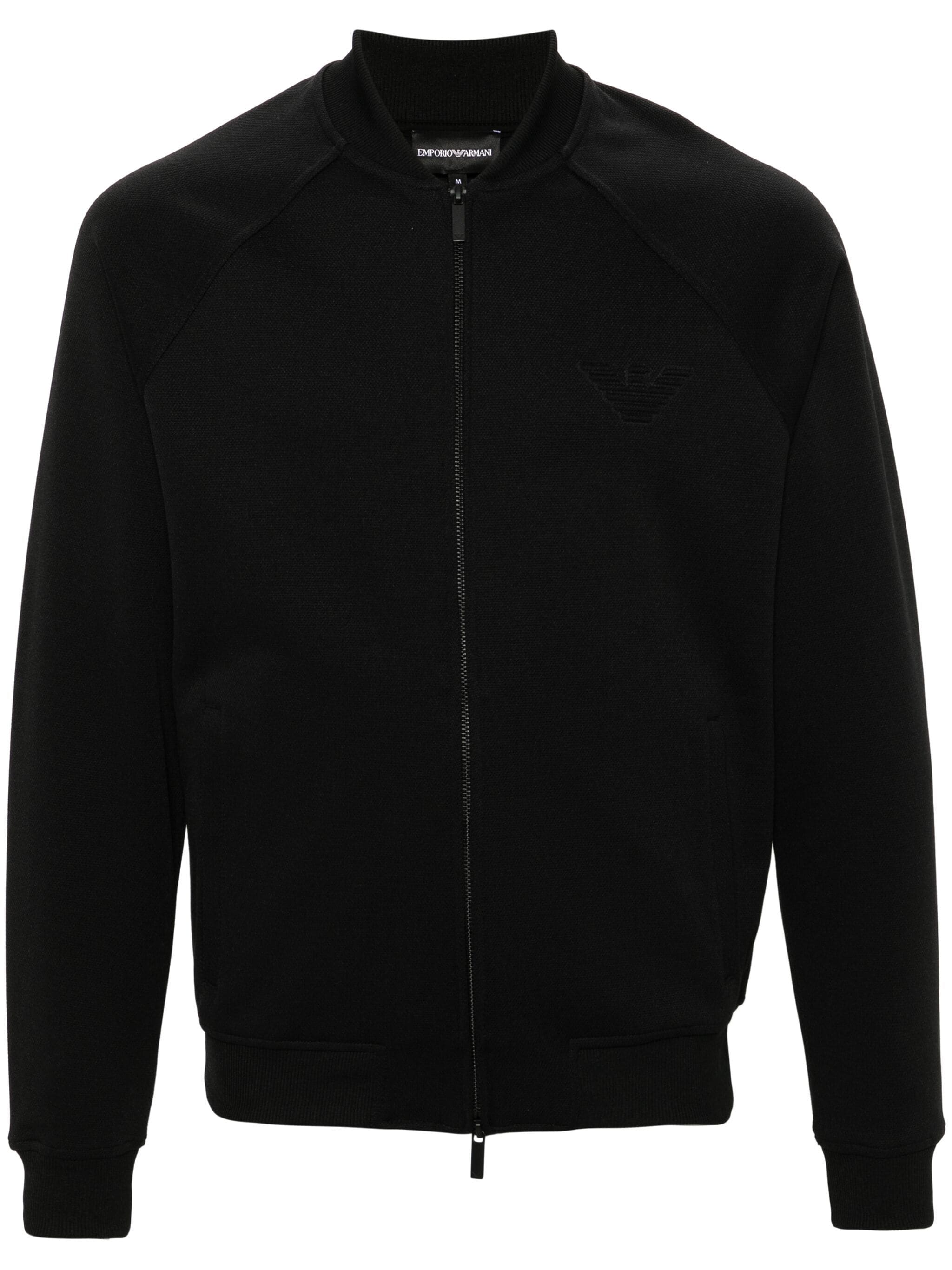 EMPORIO ARMANI LOGO-DETAIL BOMBER JACKET