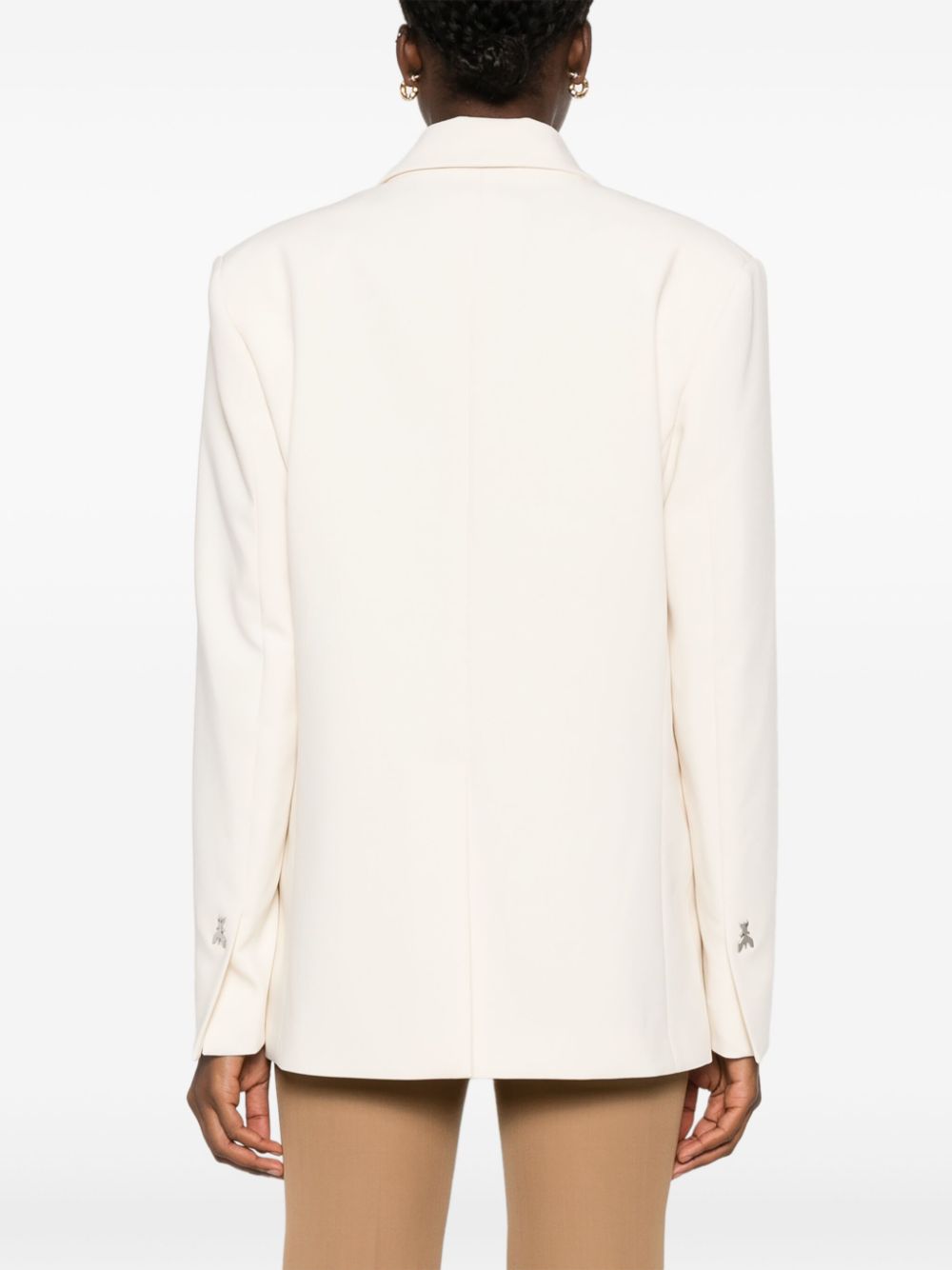 PATRIZIA PEPE BUTTONED TWILL BLAZER