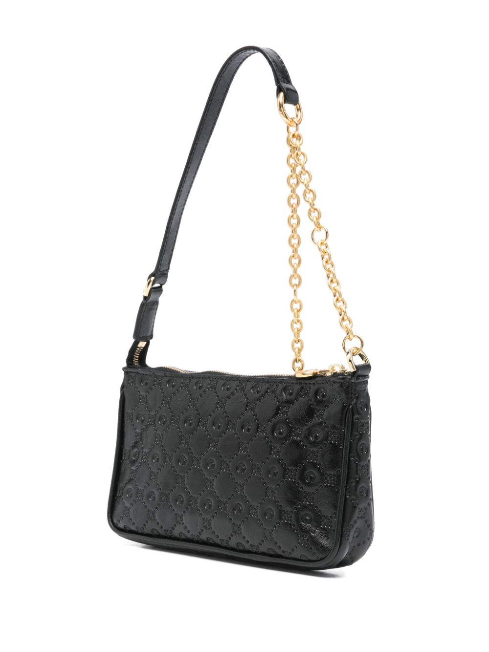 MARINE SERRE MOONOGRAM-EMBOSSED SHOULDER BAG