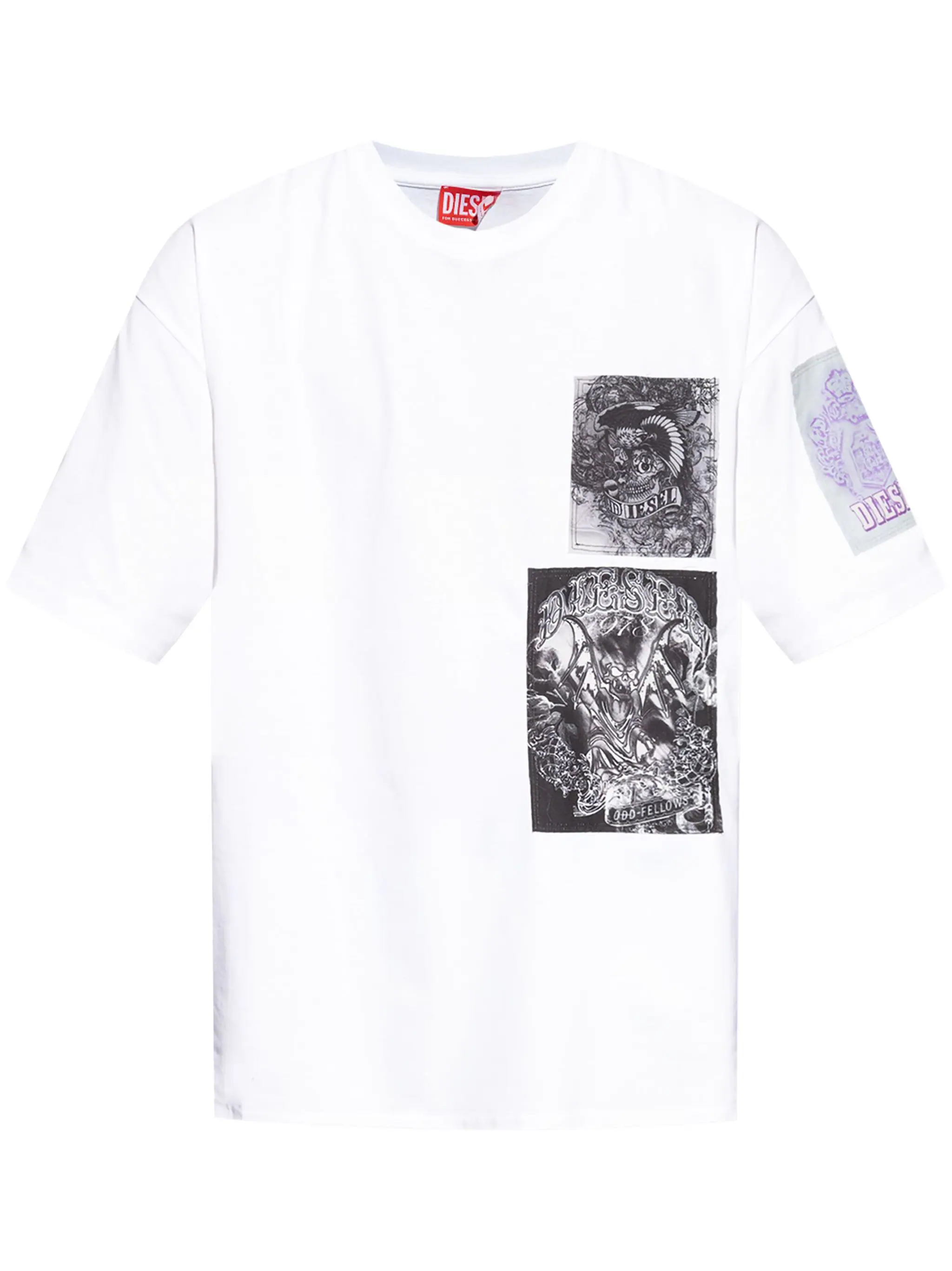 DIESEL GRAPHIC-PRINT COTTON T-SHIRT