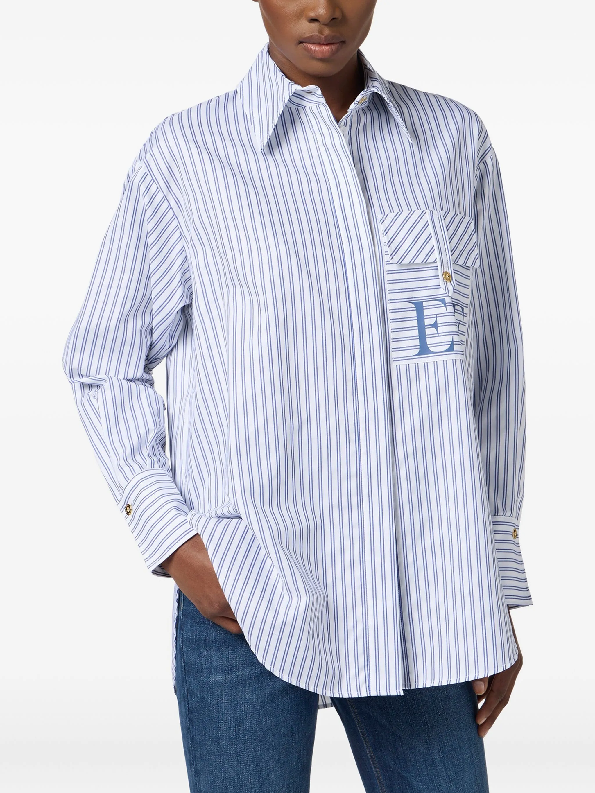 CAMISA ELISABETTA FRANCHI RAYAS