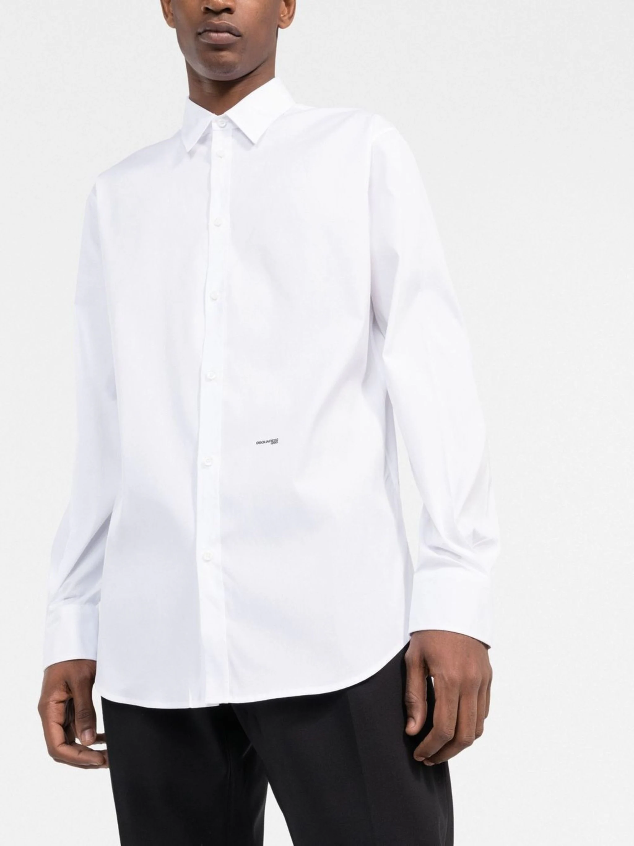 DSQUARED2 LOGO DETAIL COTTON SHIRT