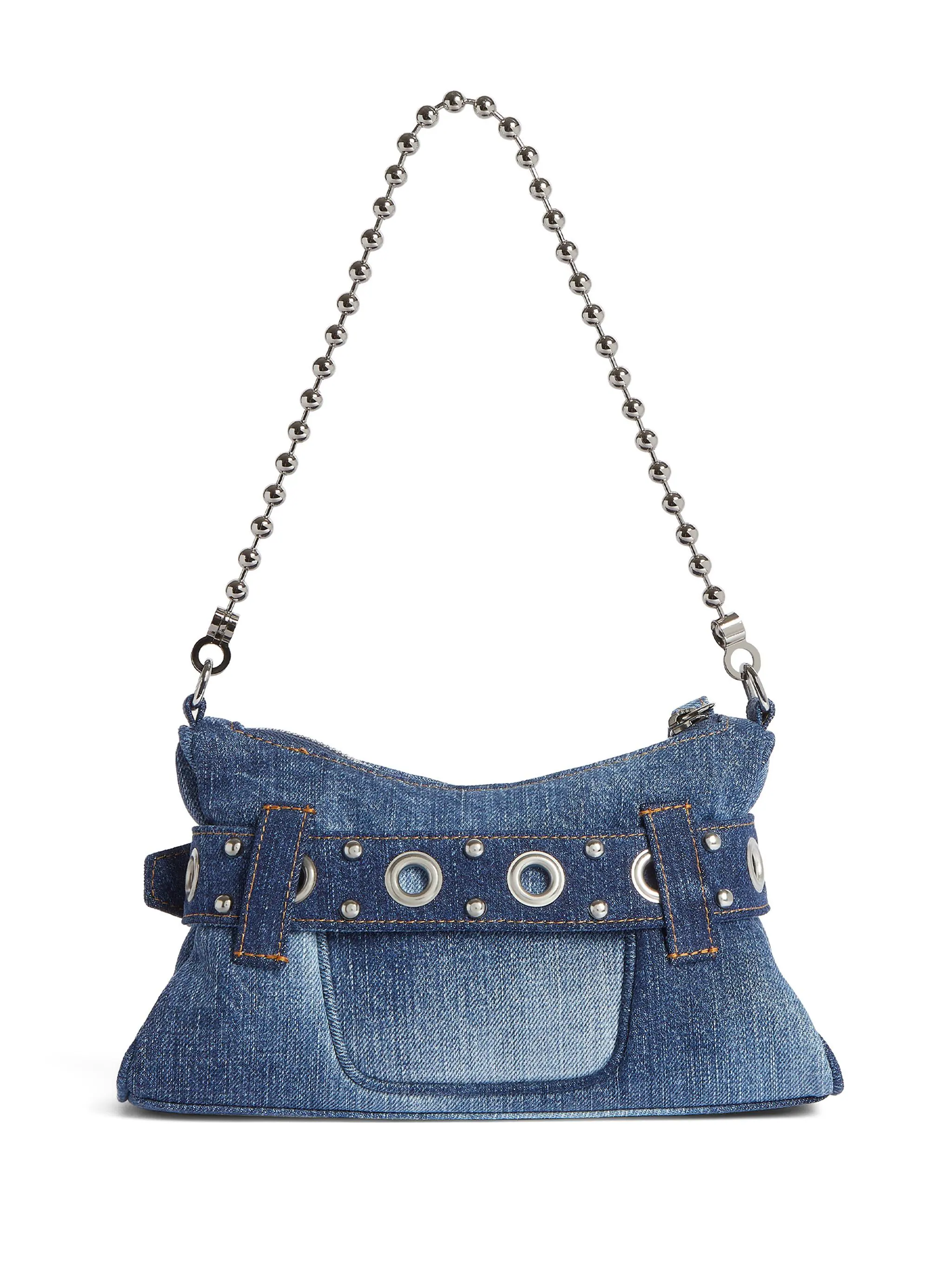 DSQUARED2 GOTHIC DENIM CLUTCH BAG