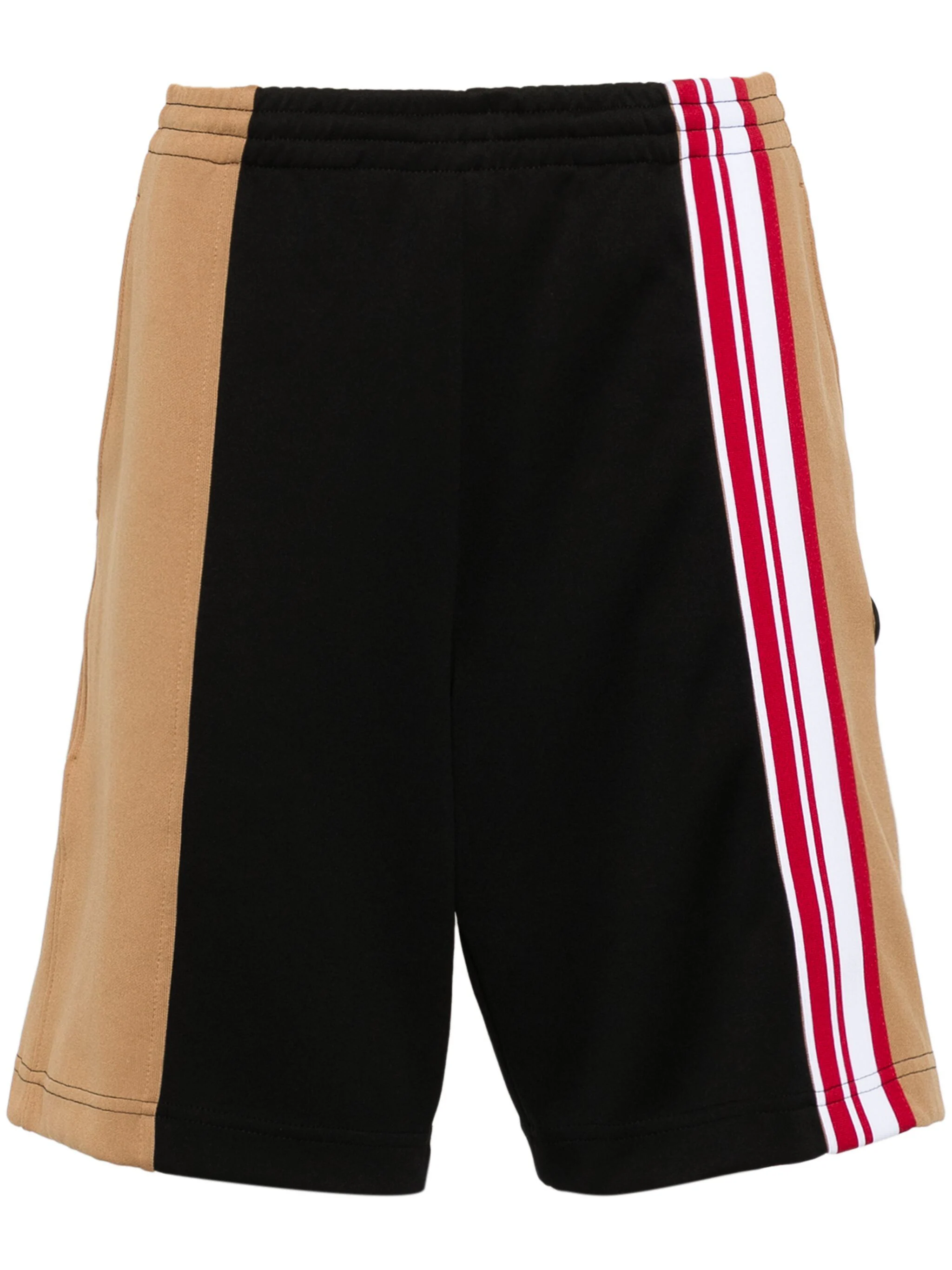 MOSCHINO LOGO-PATCH TRACK SHORTS