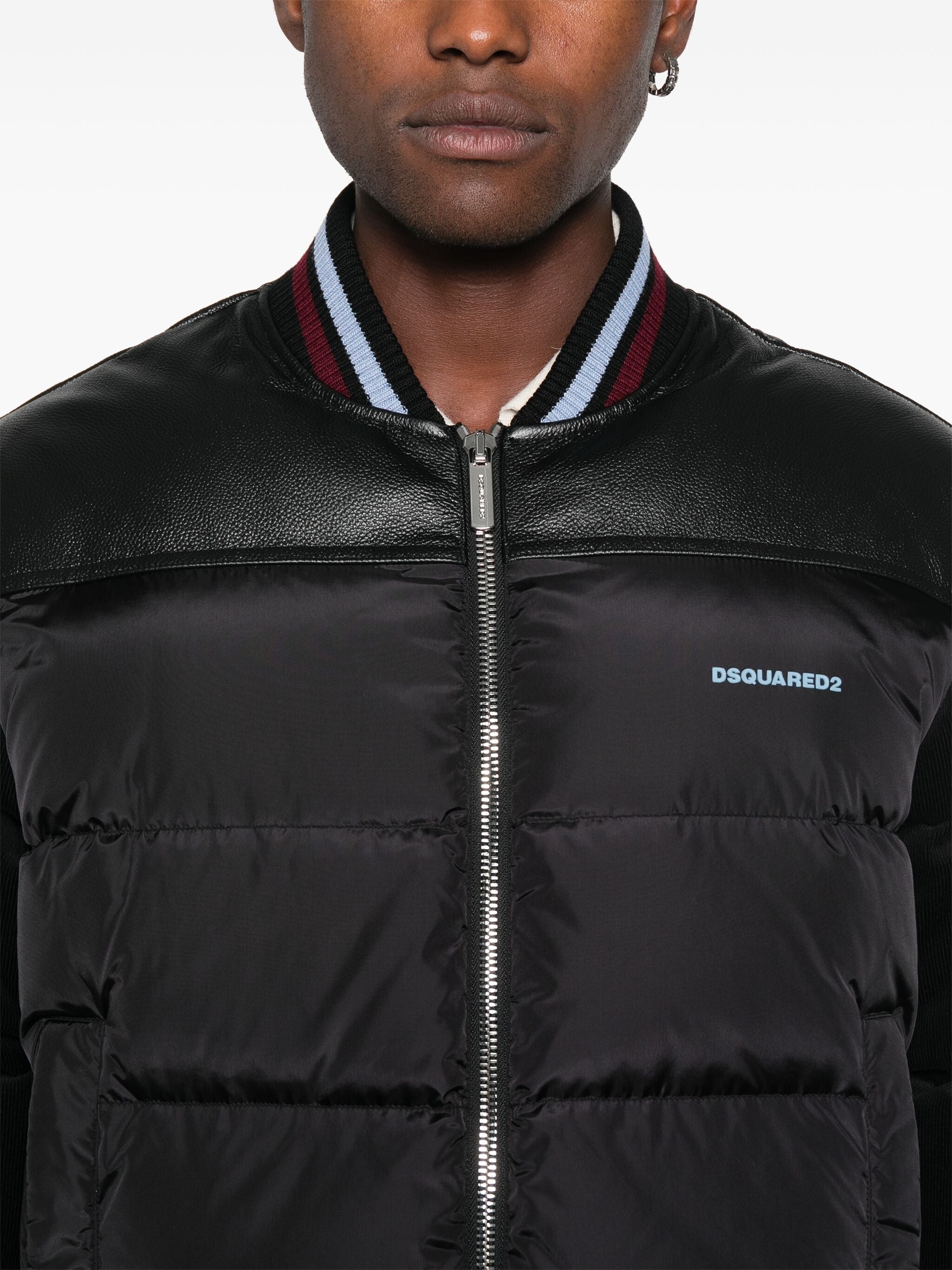 DSQUARED2 MIXED PUFFER BOMBER