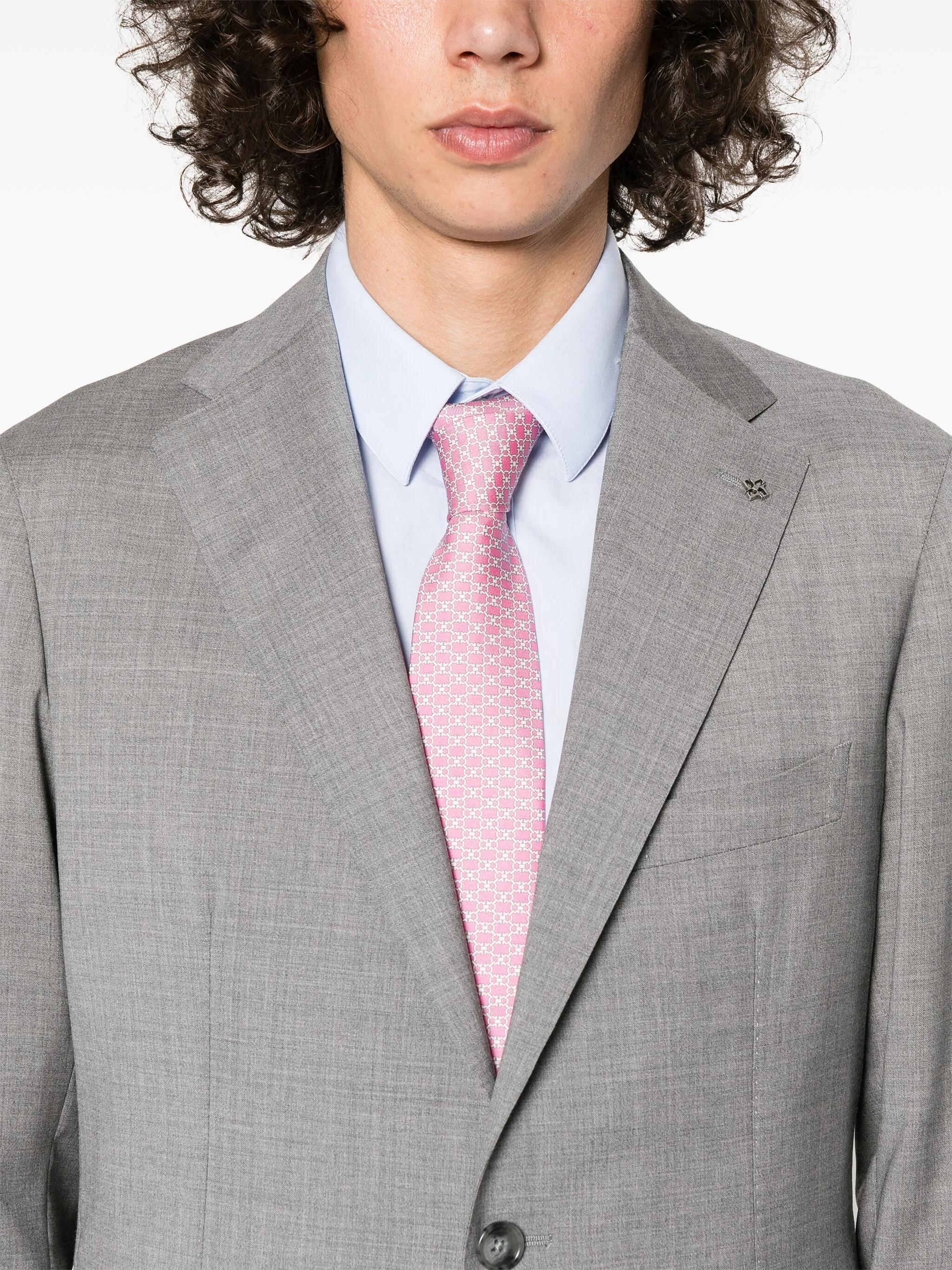 TAGLIATORE SINGLE-BREASTED VIRGIN WOOL BLAZER