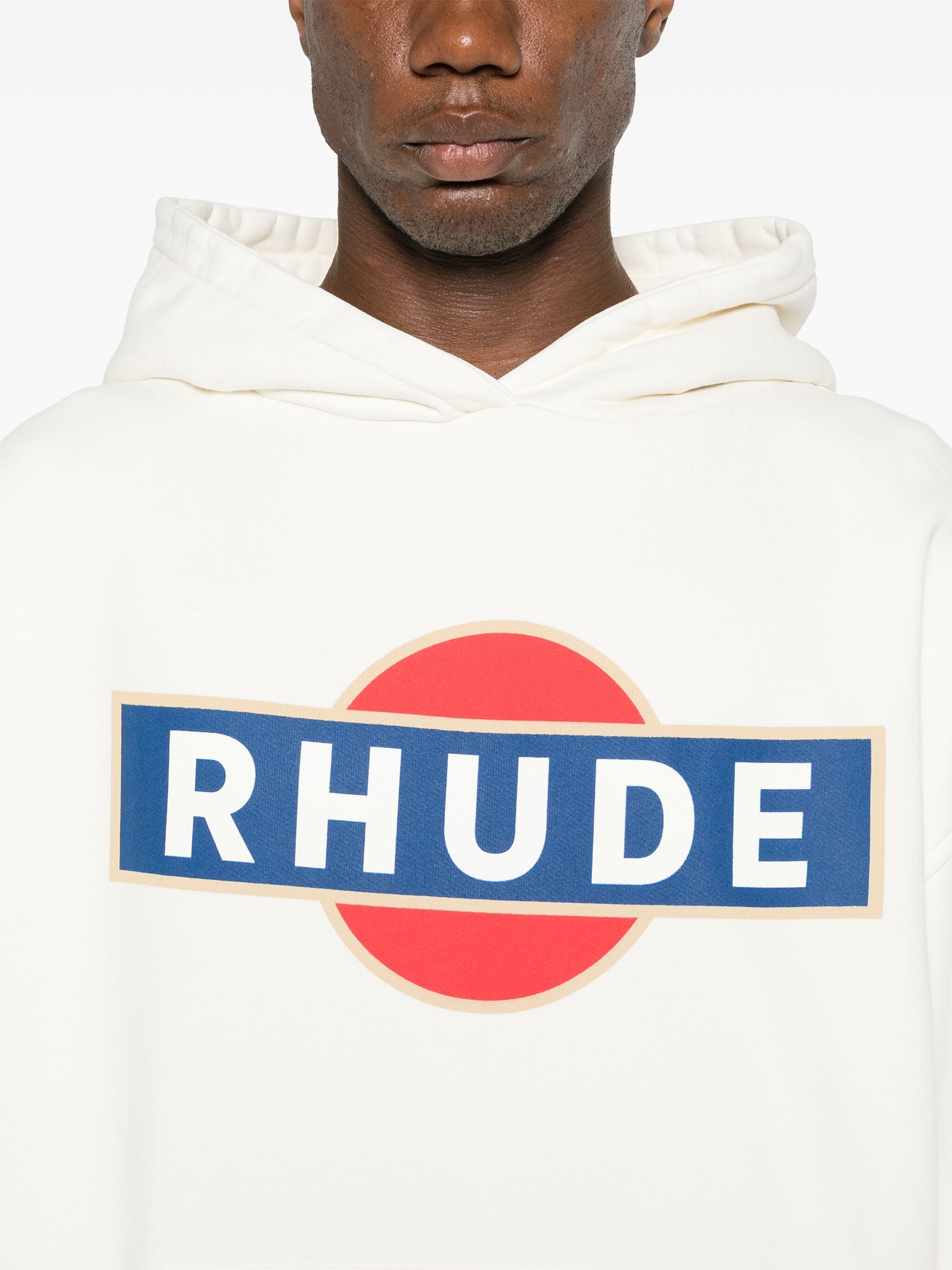 RHUDE VINTAGE RACER COTTON HOODIE