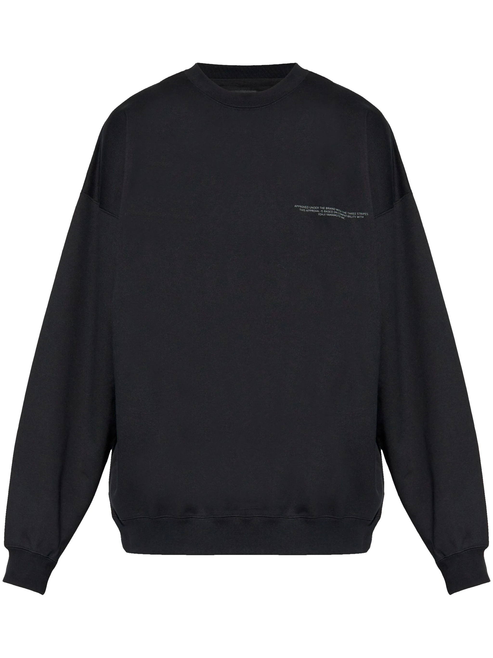 Y-3 LOGO-PRINTED CREW NECK SWEATSHIRT