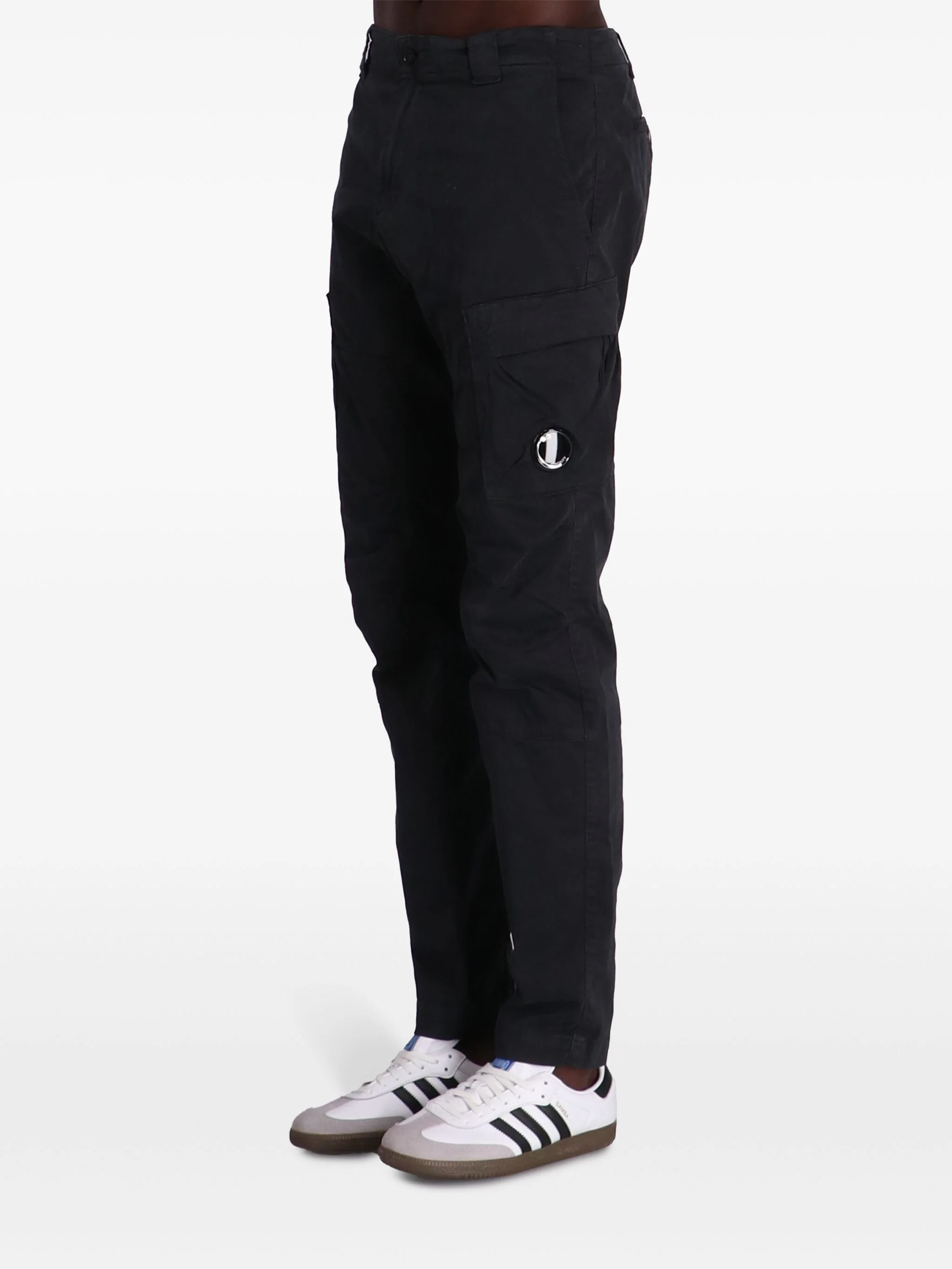 CP COMPANY CARGO-POCKET STRETCH TAPERED TROUSERS