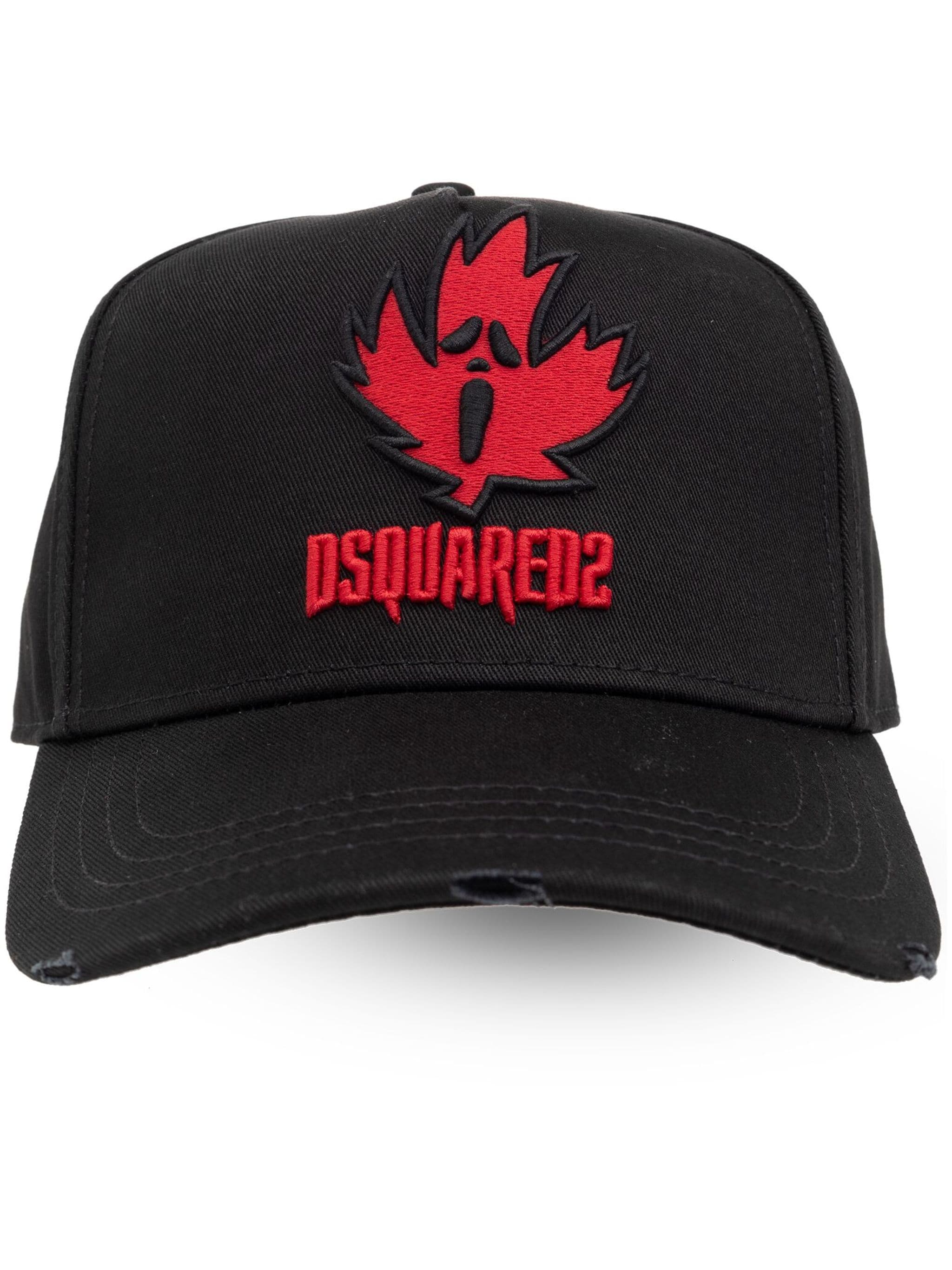 DSQUARED2 LOGO-APPLIQUÉ COTTON CAP