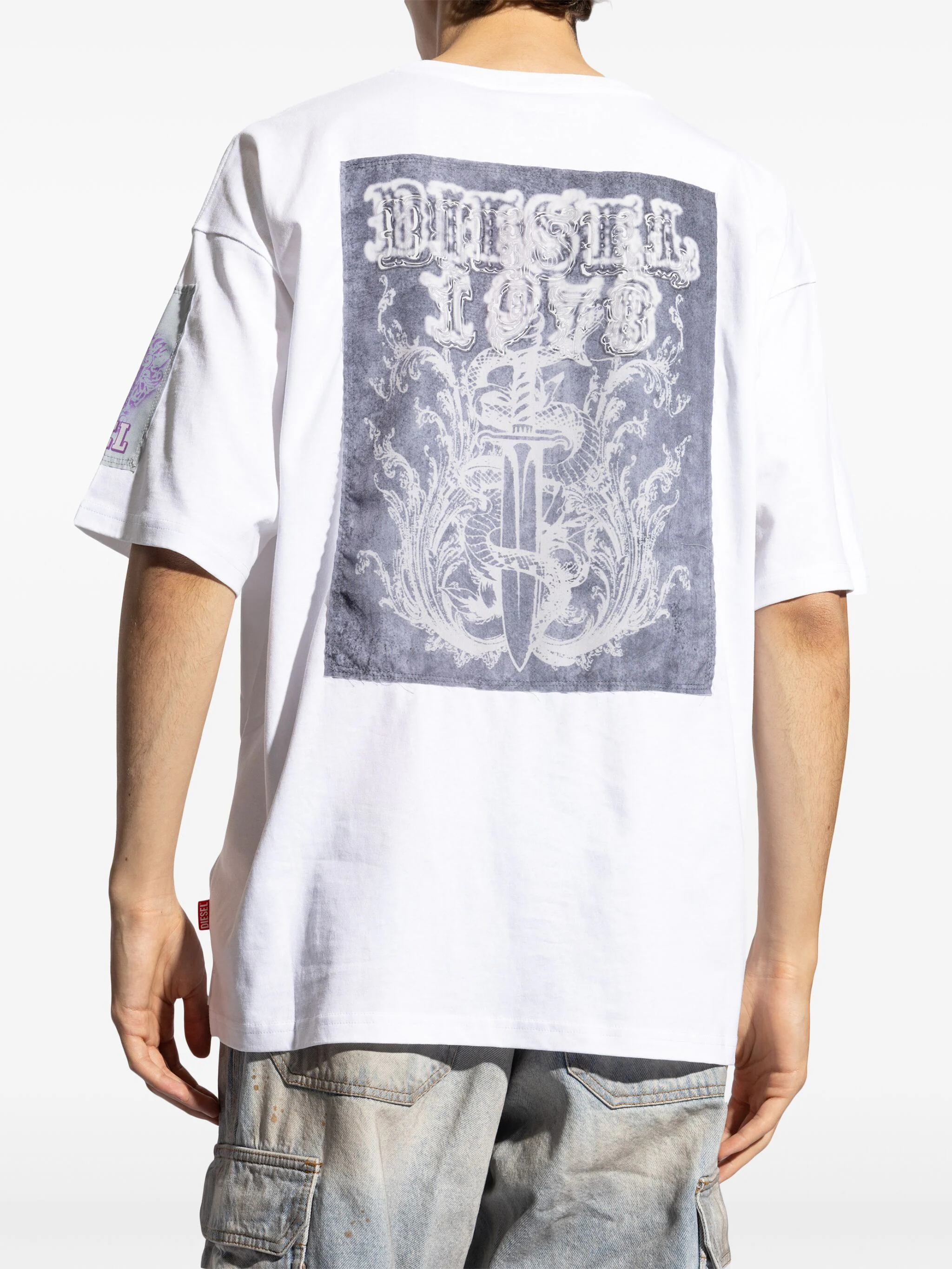 DIESEL GRAPHIC-PRINT COTTON T-SHIRT