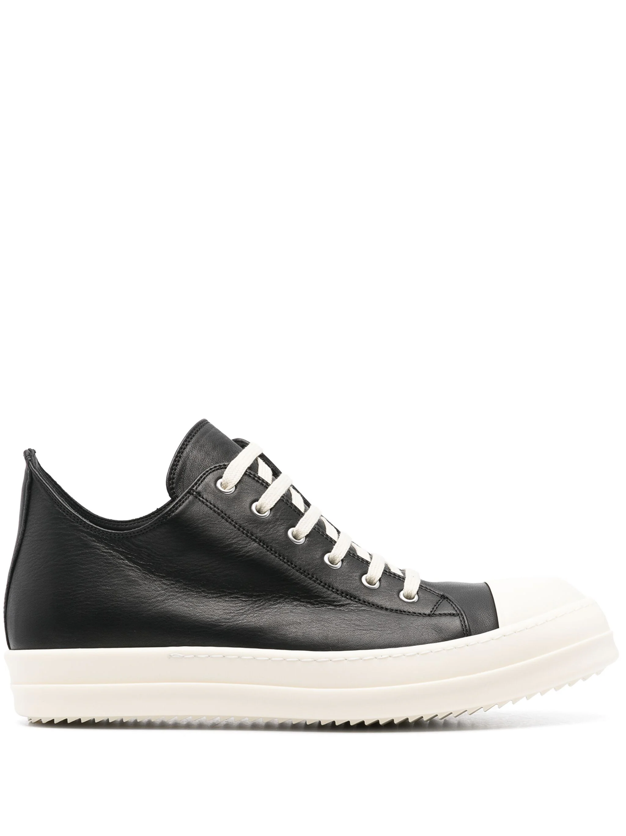 RICK OWENS SMOOTH-LEATHER SNEAKERS