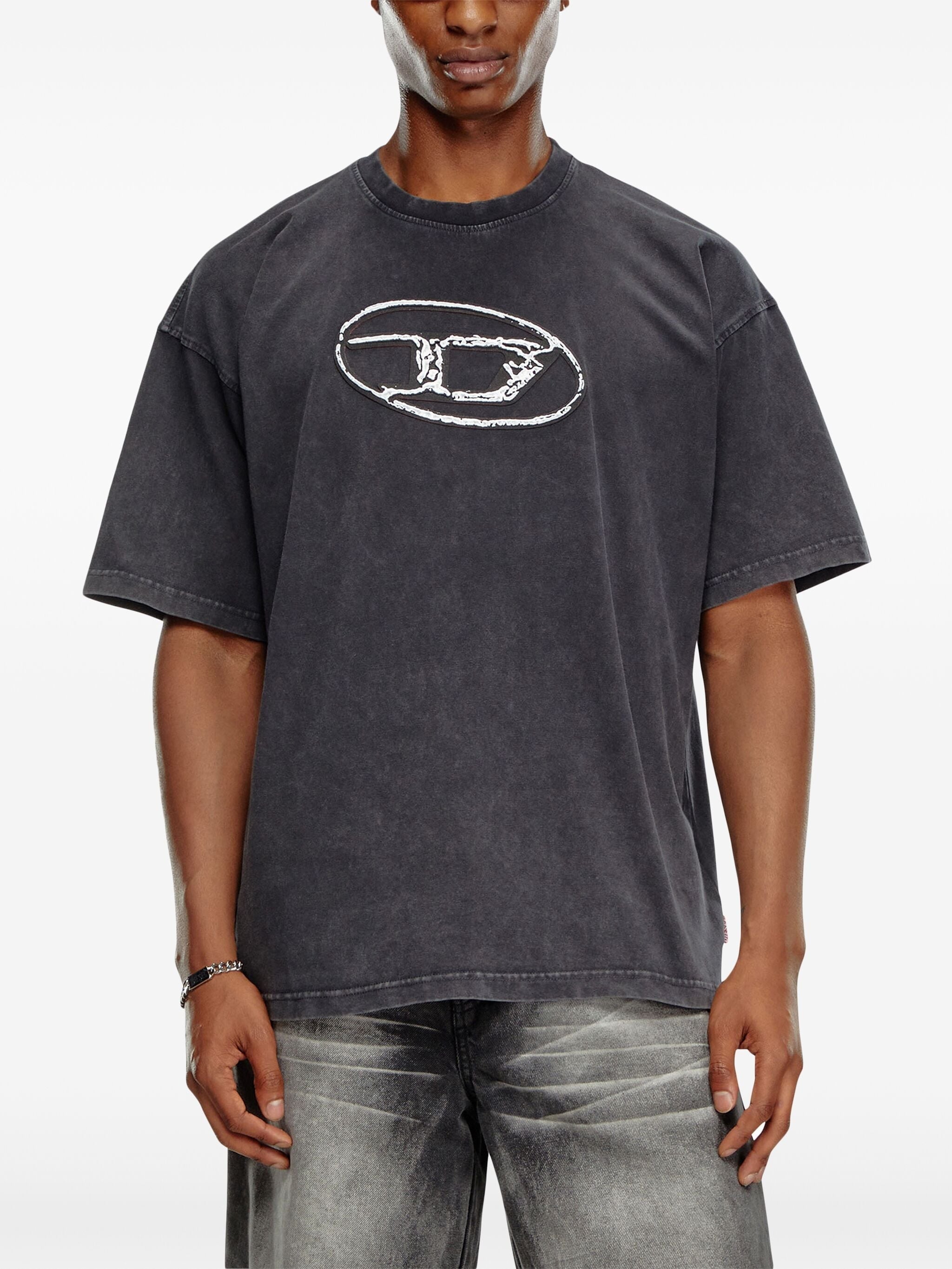 DIESEL LOGO-PRINT COTTON T-SHIRT